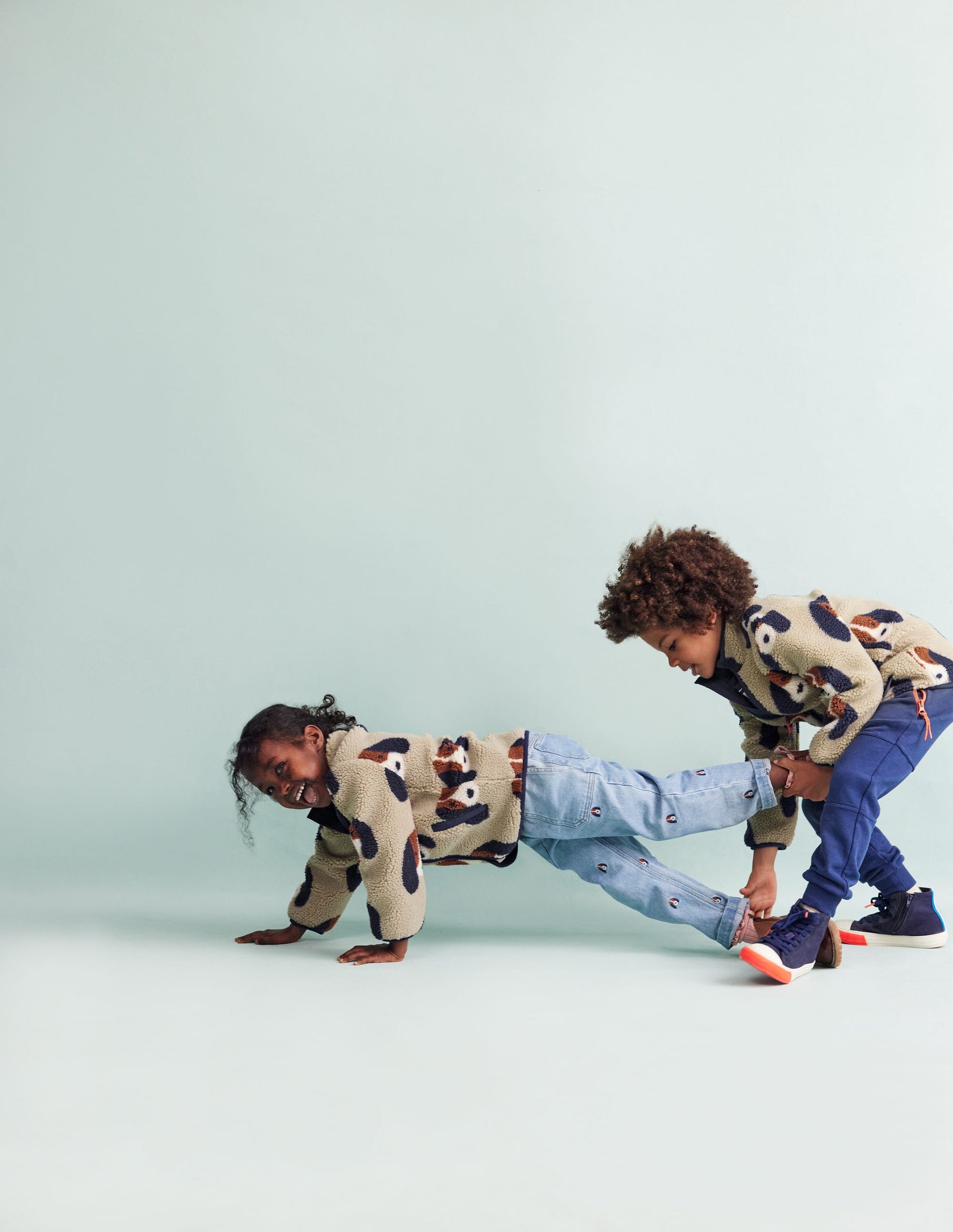 Cosy Borg Jacket-Oatmeal Pups-4