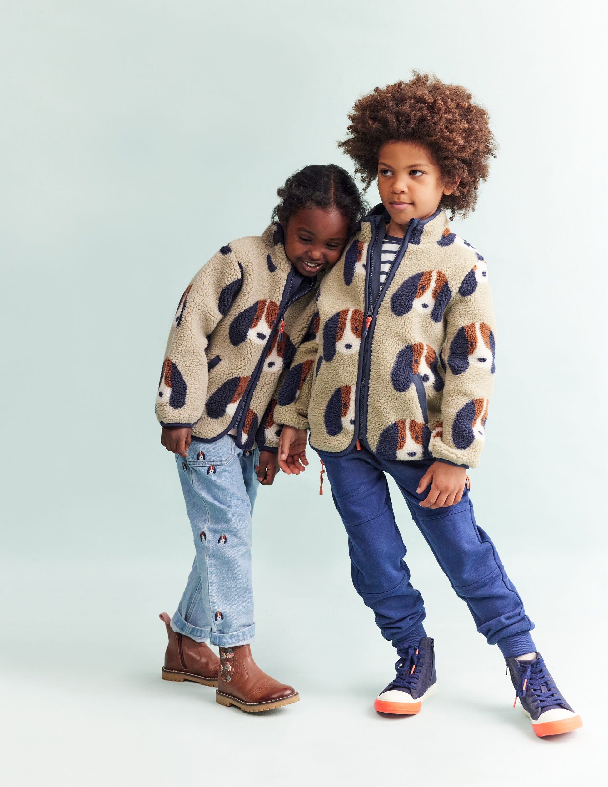 Cosy Borg Jacket-Oatmeal Pups-5