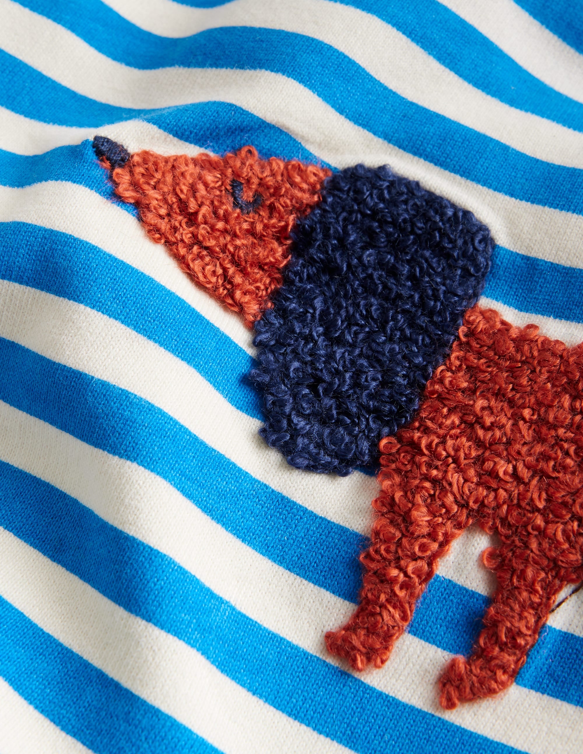 Boucle Detail T-shirt-Greek Blue Dogs - Image 5
