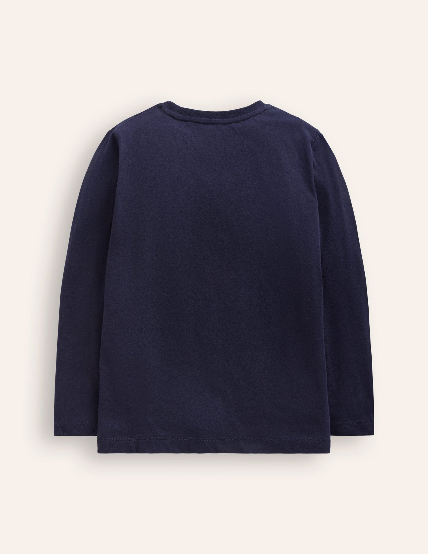 Boucle Detail T-shirt-College Navy Planets