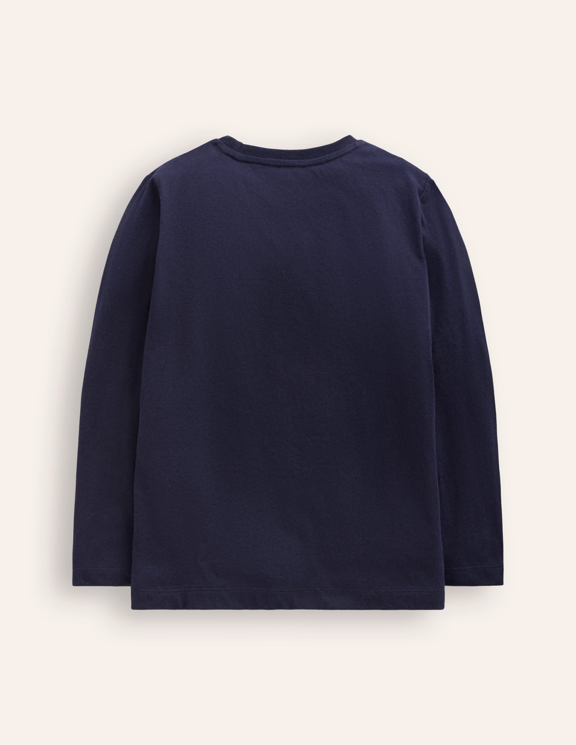 Boucle Detail T-shirt-College Navy Planets - Image 2