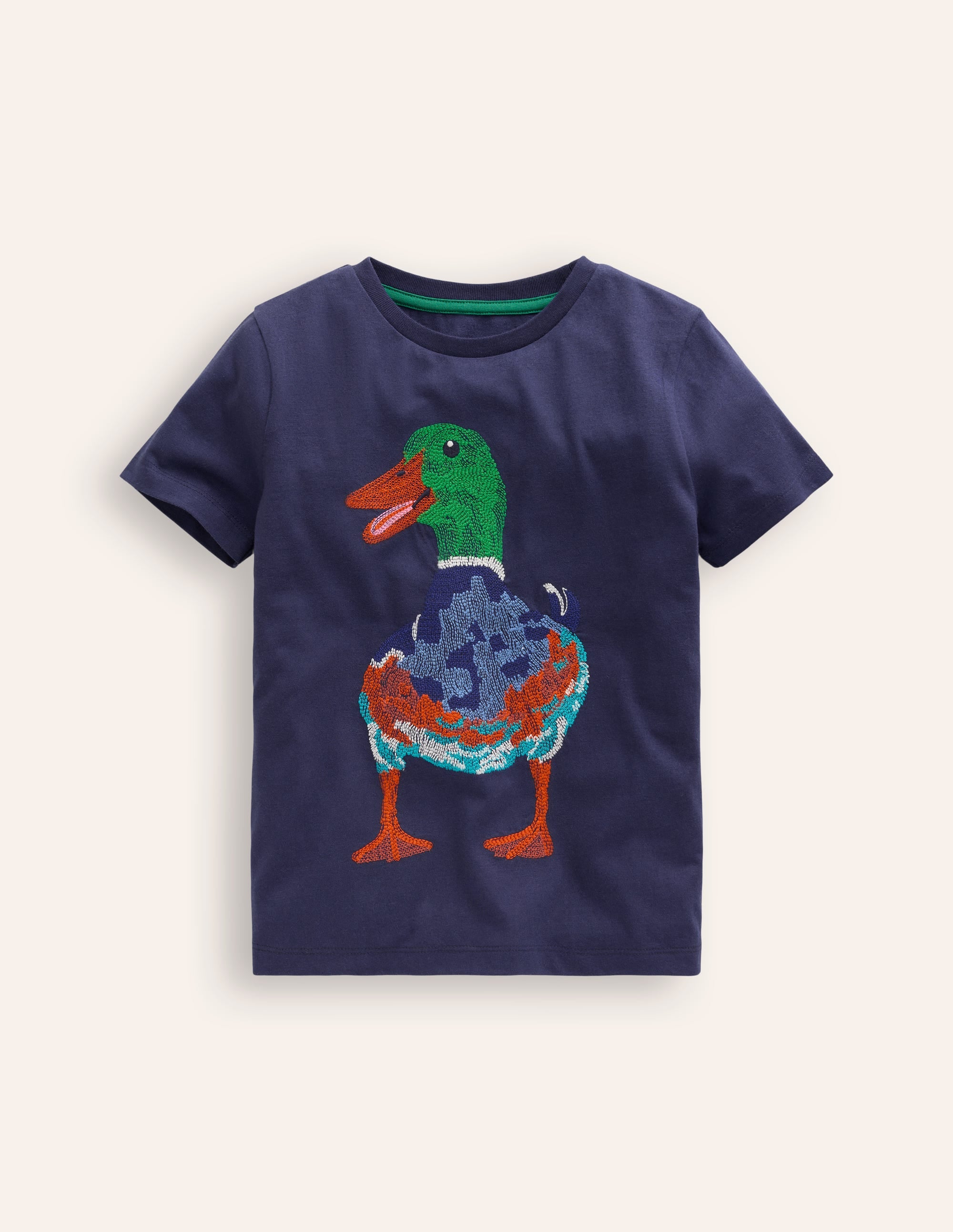 Superstitch Animal T-shirt-College Navy Duck - Image 1