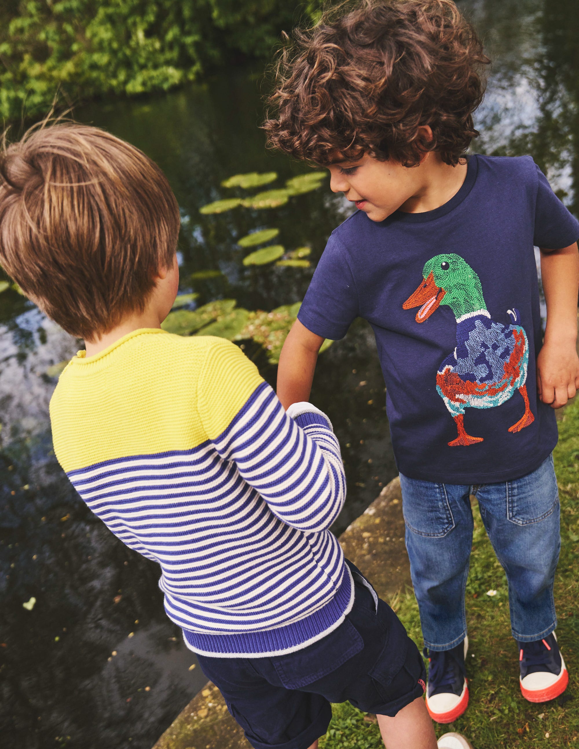 Superstitch Animal T-shirt-College Navy Duck - Image 4