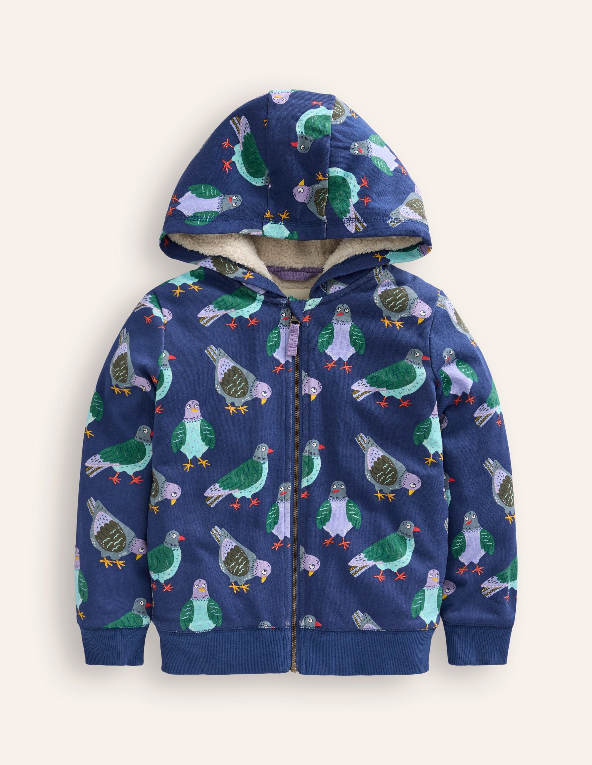 Shaggy-Lined Hoodie-Starboard Blue Pigeons-3