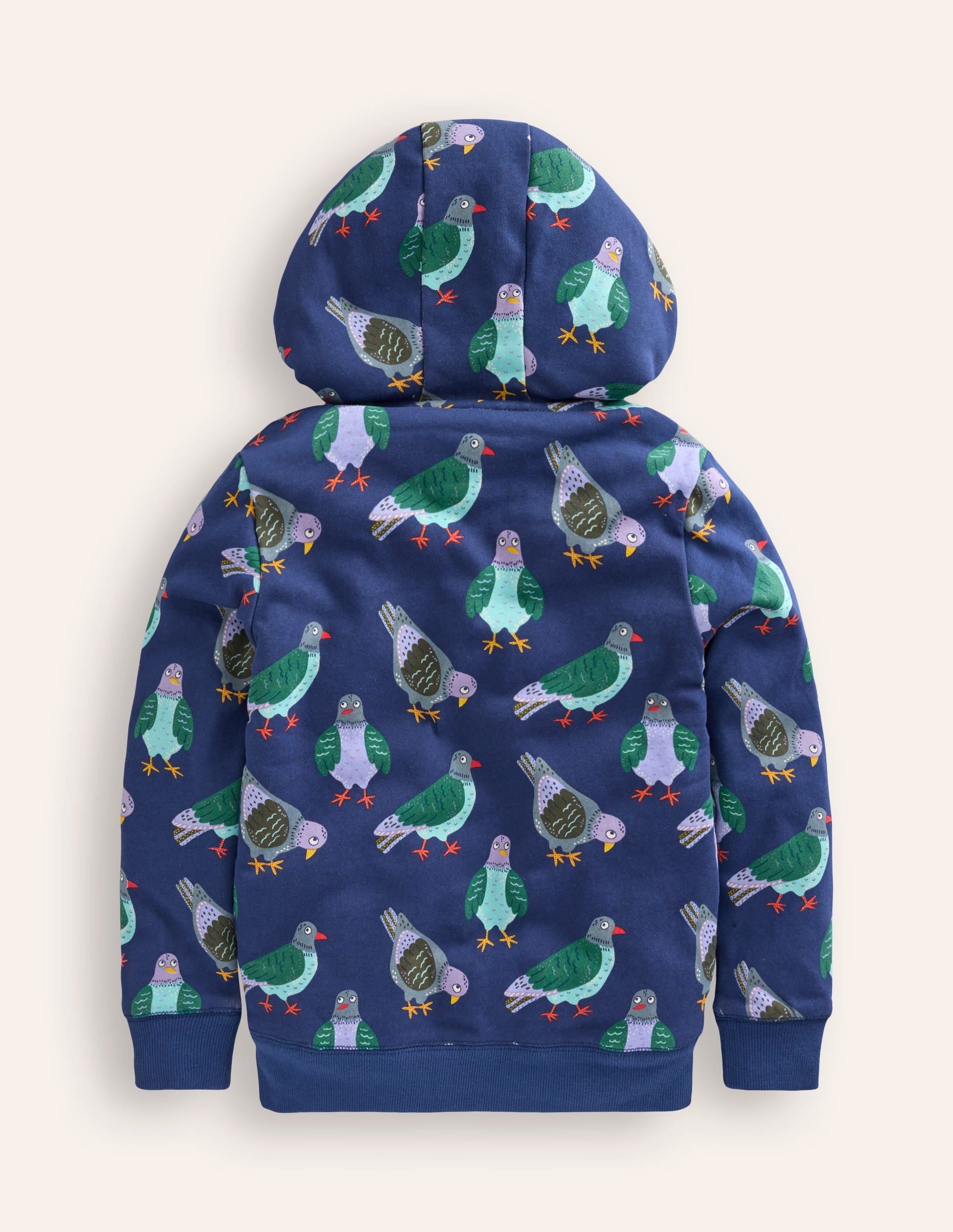 Shaggy-Lined Hoodie-Starboard Blue Pigeons - Image 4