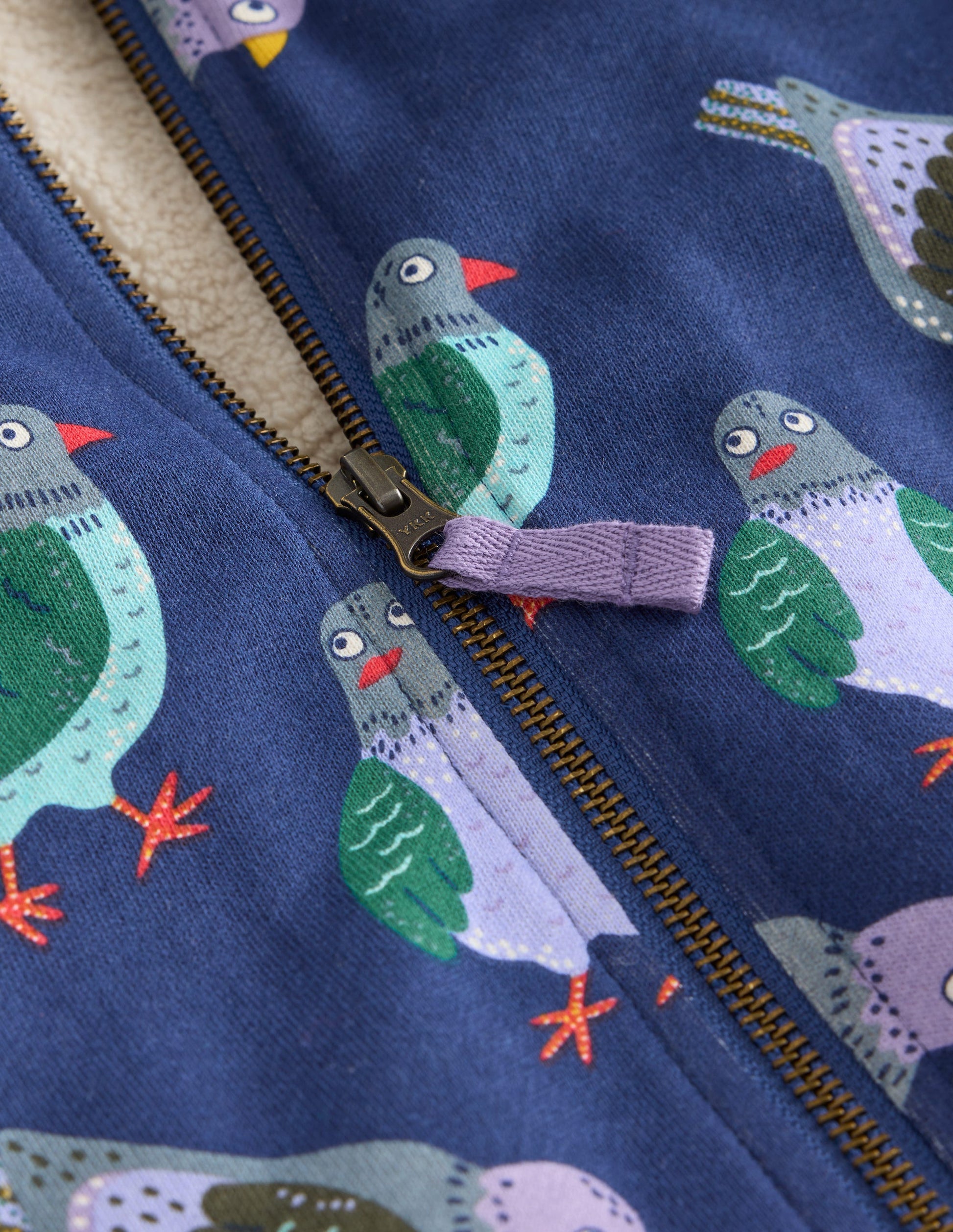 Shaggy-Lined Hoodie-Starboard Blue Pigeons-5