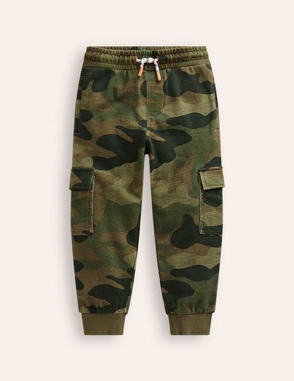 Cargo Joggers-Tonal Green Camo