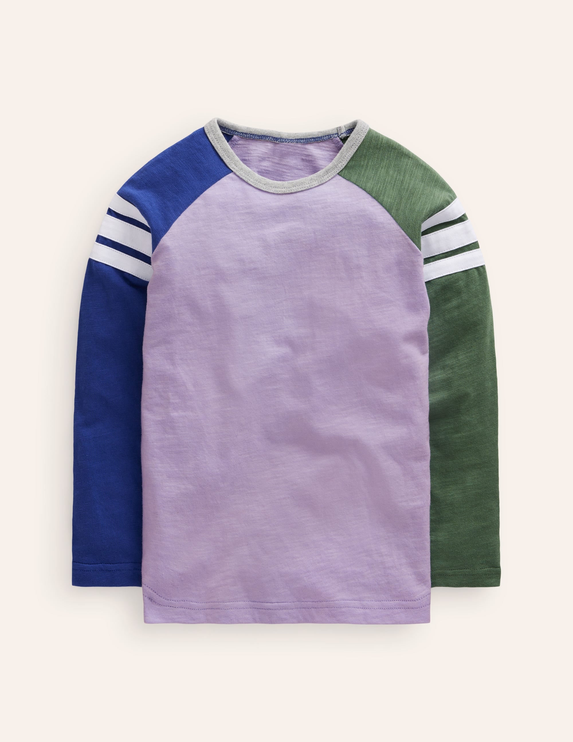 Long Sleeve Raglan T-shirt-Aster Multi - Image 1