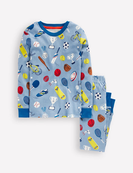 Snug Glow-In-The-Dark Pyjamas-Blue Sport