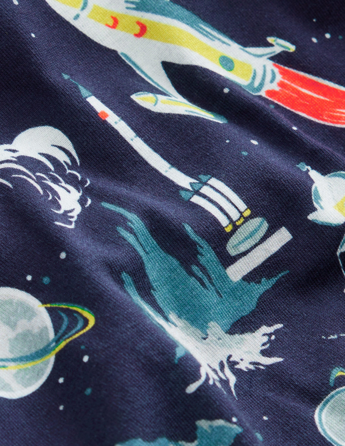 Snug Twin Pack Pyjamas-Grey Space and Navy Stripe - Image 3