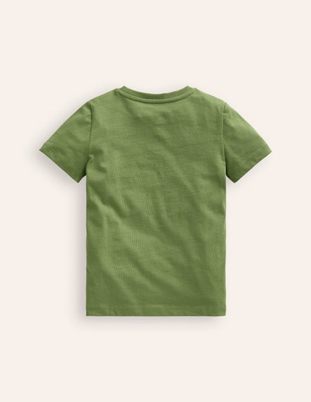 Animal Short Sleeve T-Shirt-Safari Green Odd Animals