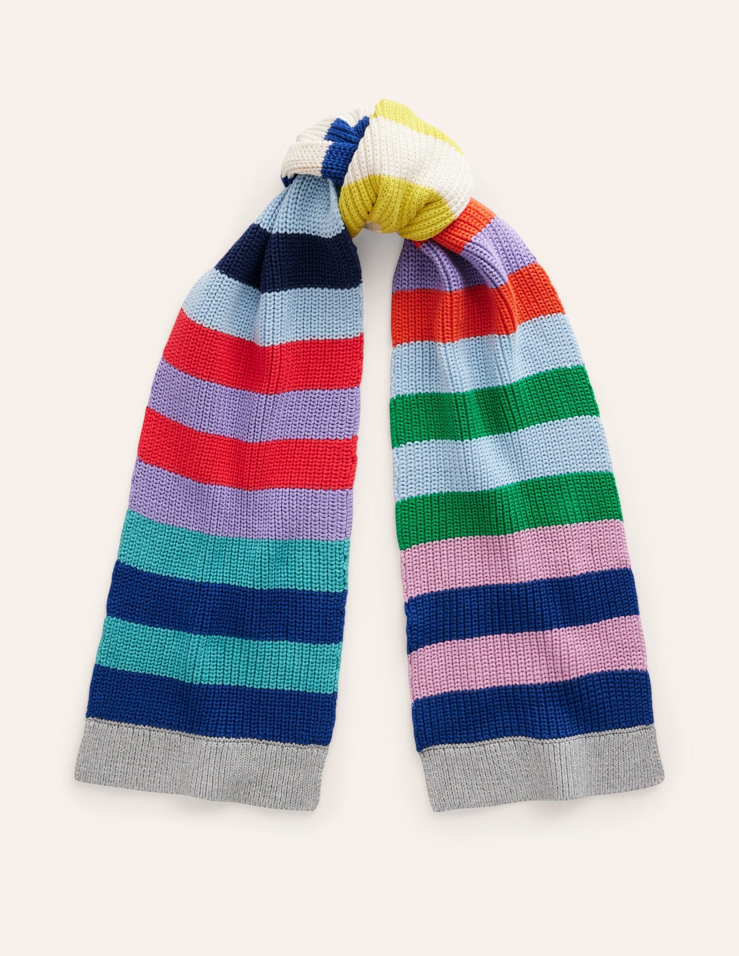 Colour Block Stripe Scarf-Multi