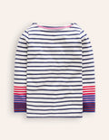 Ella Breton-Navy/ Pink Cuff