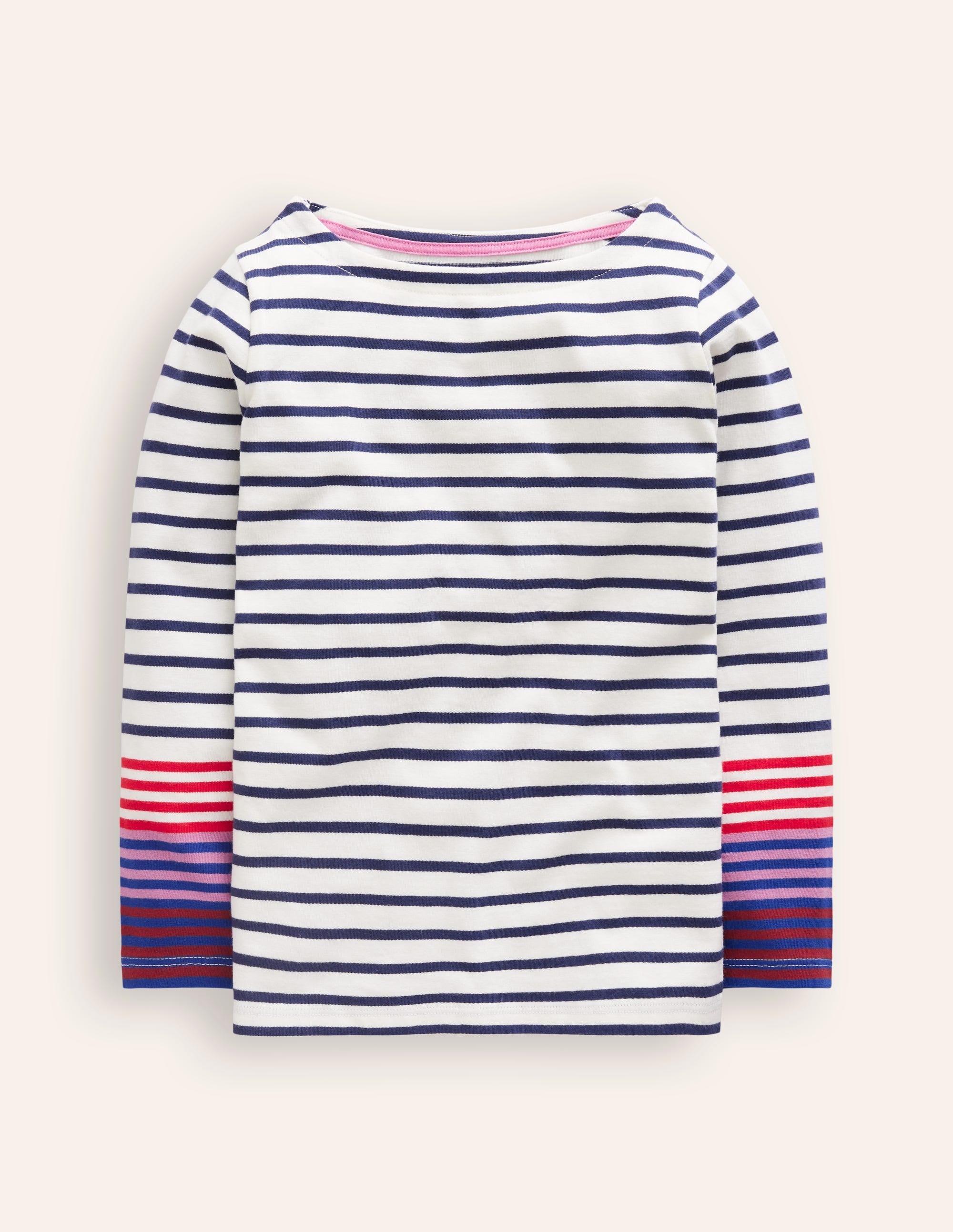 Ella Breton-Navy/ Pink Cuff - Image 1