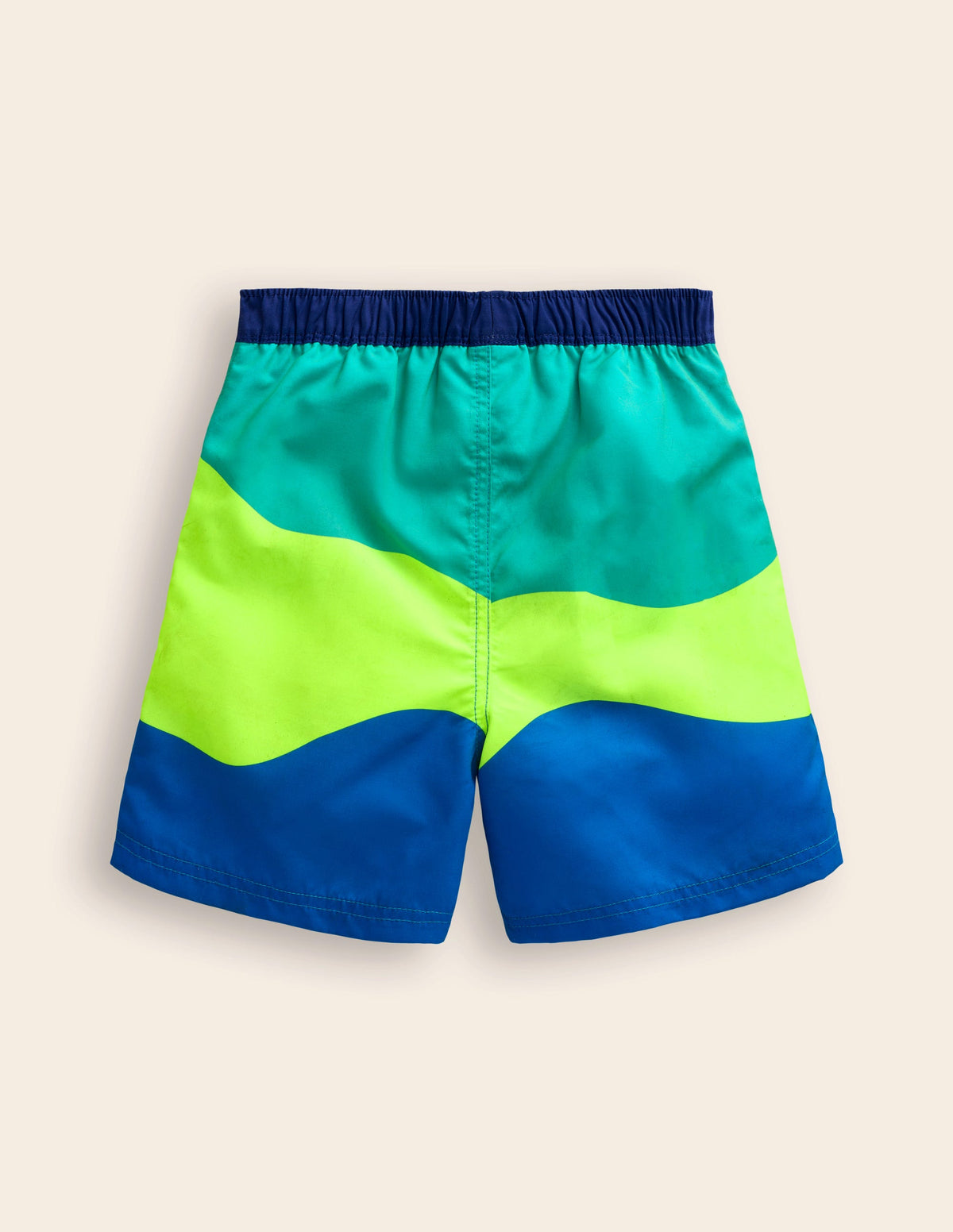 Swim Shorts-Yellow Colourblock-2