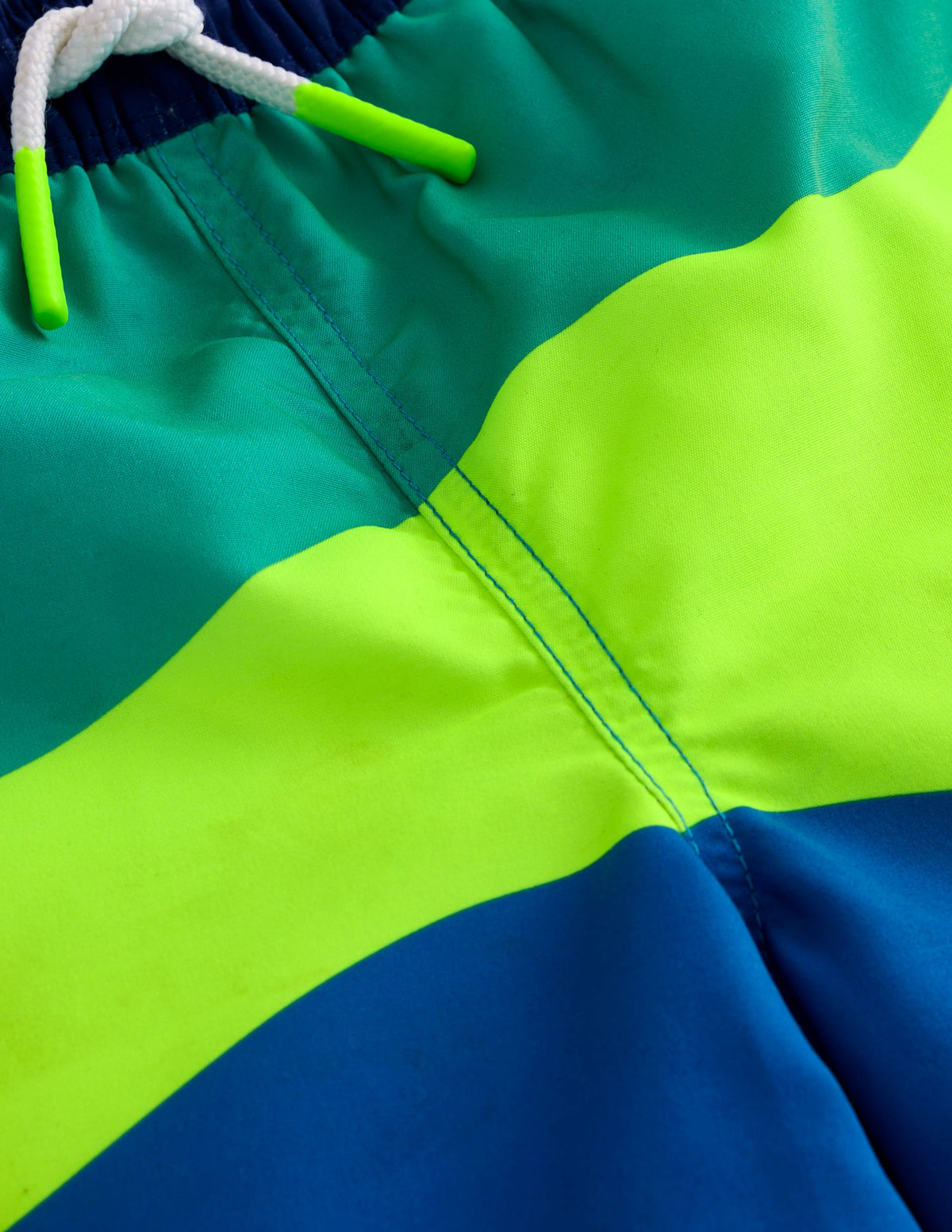 Swim Shorts-Yellow Colourblock-3