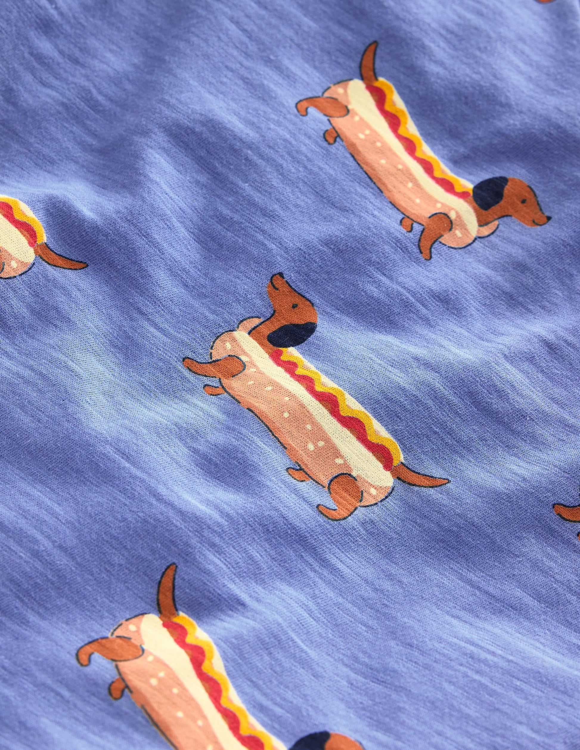 All-over Printed T-Shirt-Surf Blue Hot Dog-3