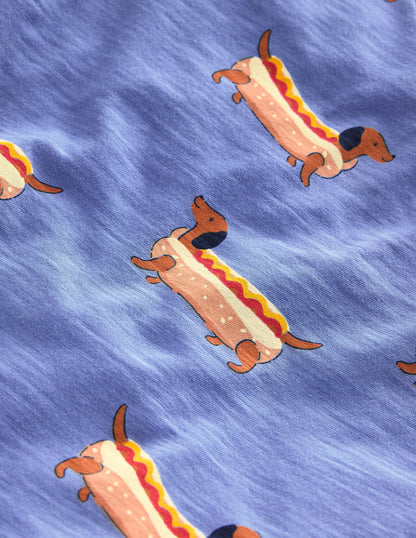 All-over Printed T-Shirt-Surf Blue Hot Dog-3