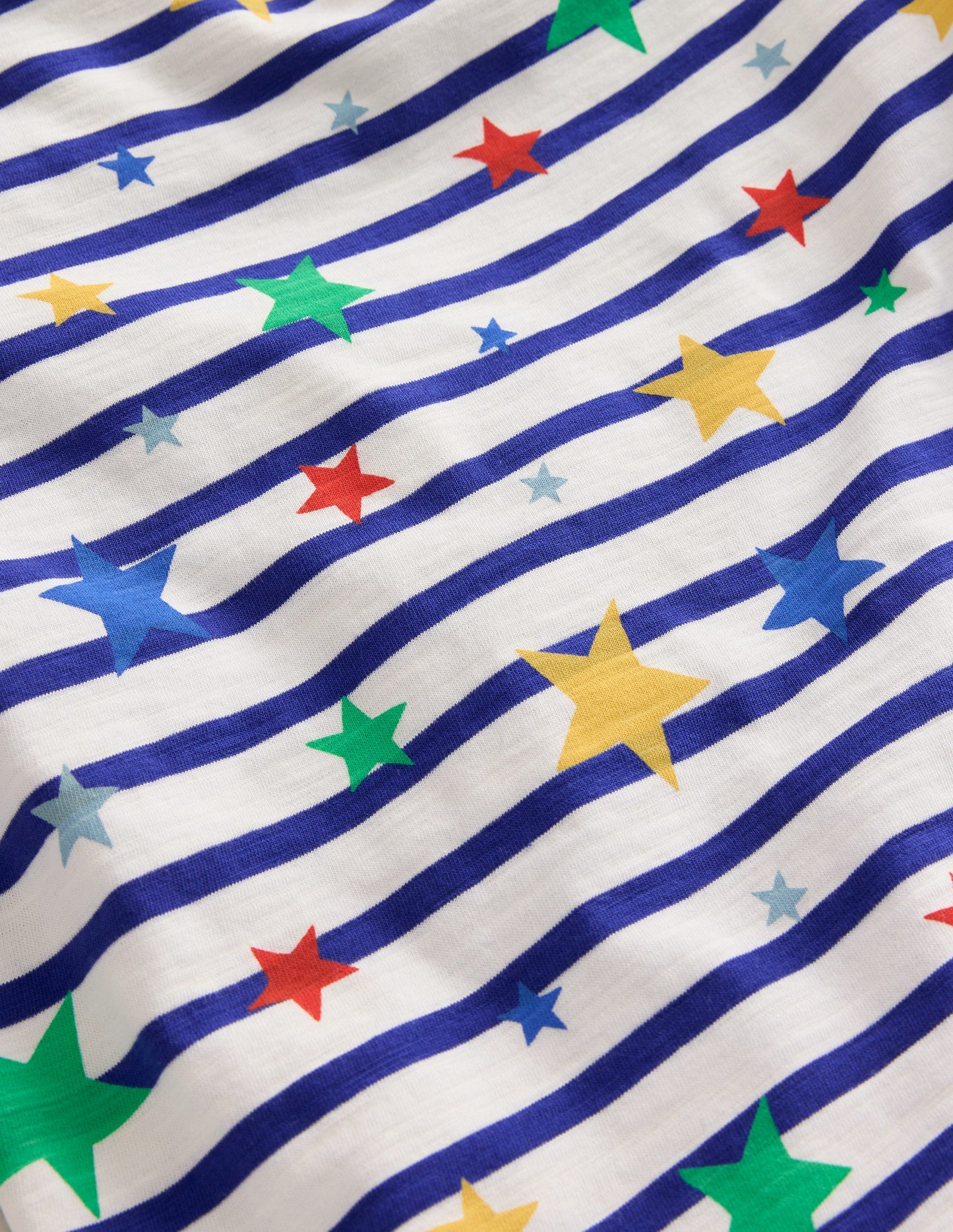 All-over Printed T-Shirt-Breton Multi Star
