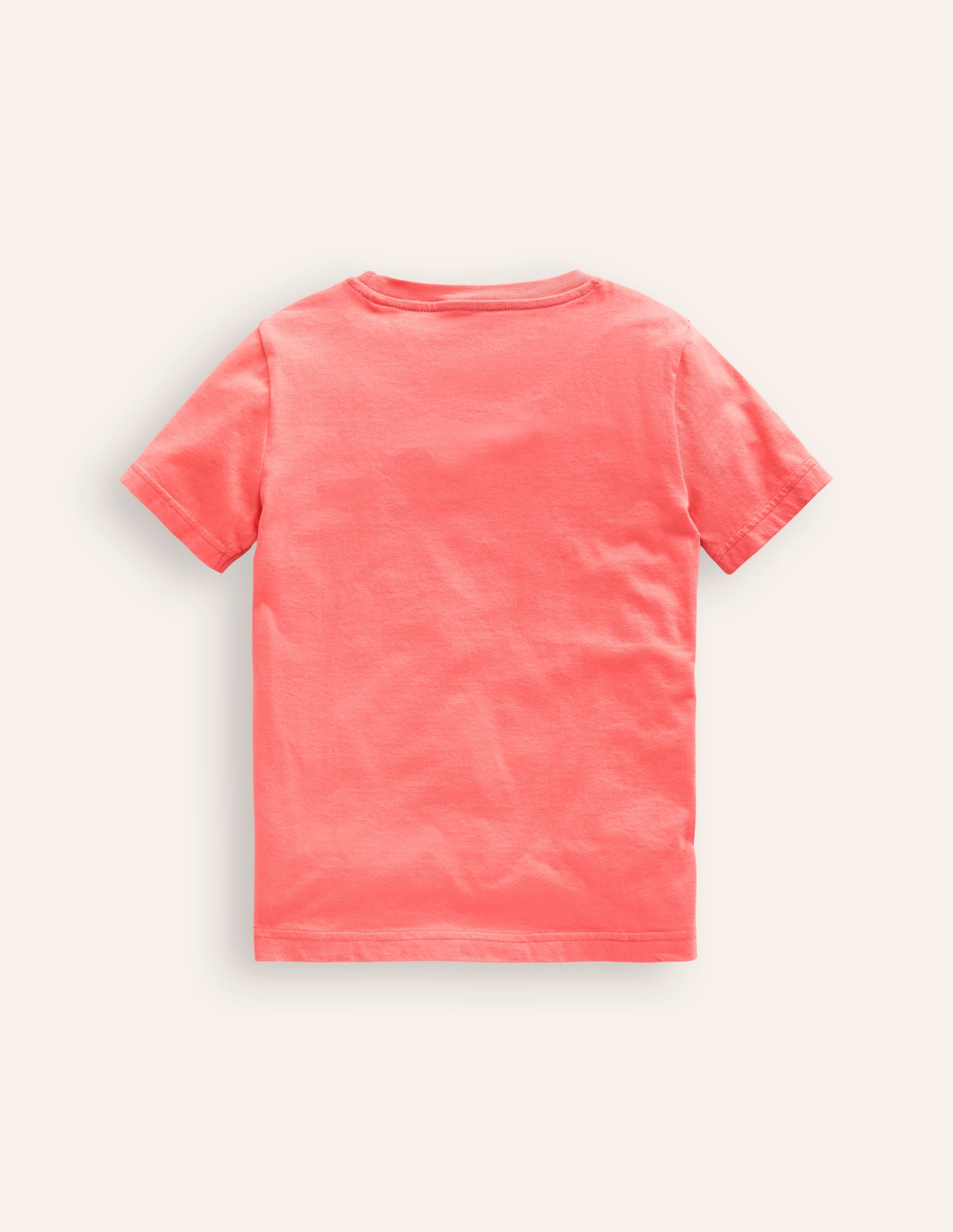 Big Appliqué Animals T-shirt-Coral Pink Toucans - Image 2