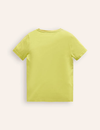 Big Appliqué Animals T-shirt-Sherbet Yellow Turtles-2