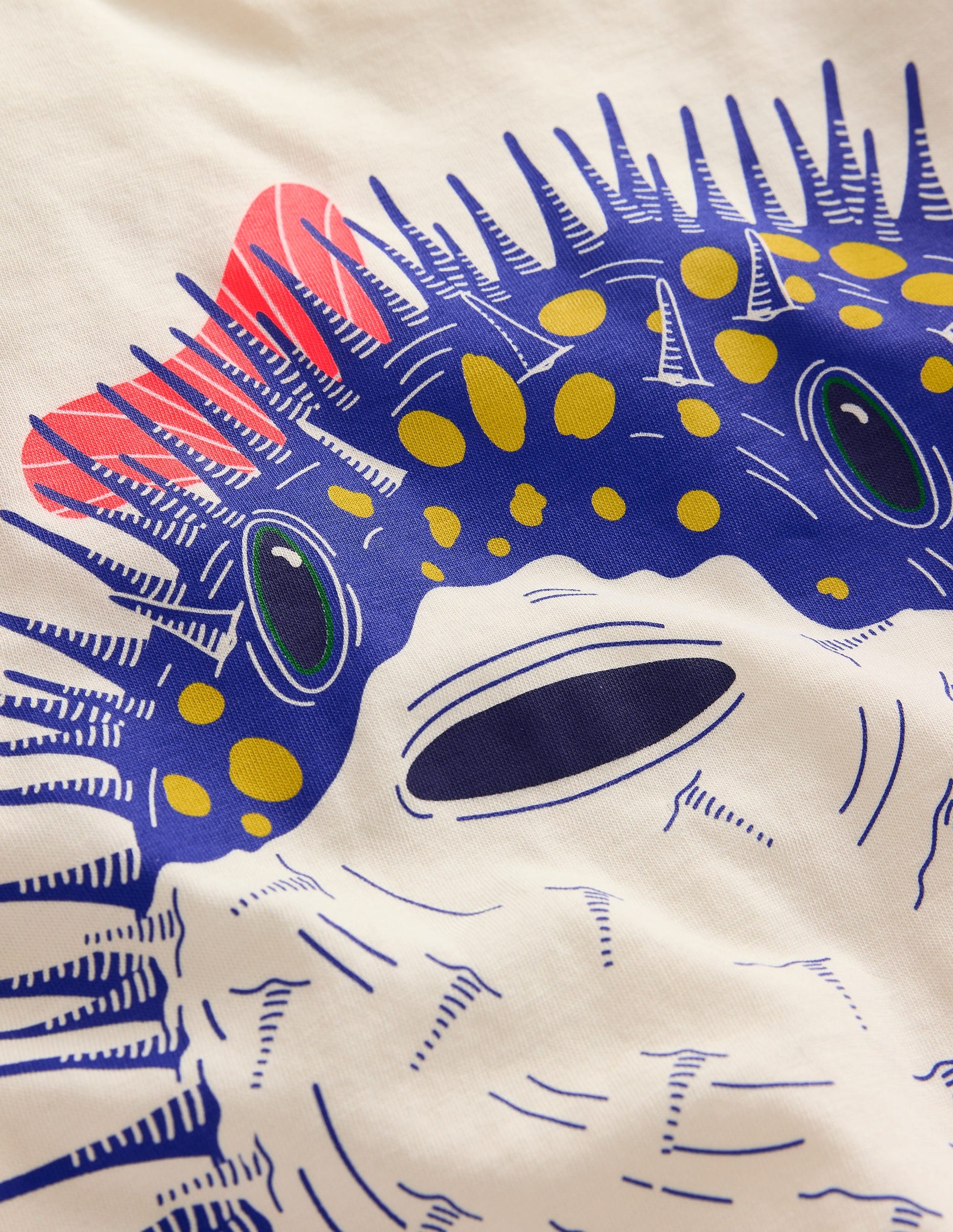 Printed Pufferfish T-Shirt-Vanilla Pod Pufferfish-3