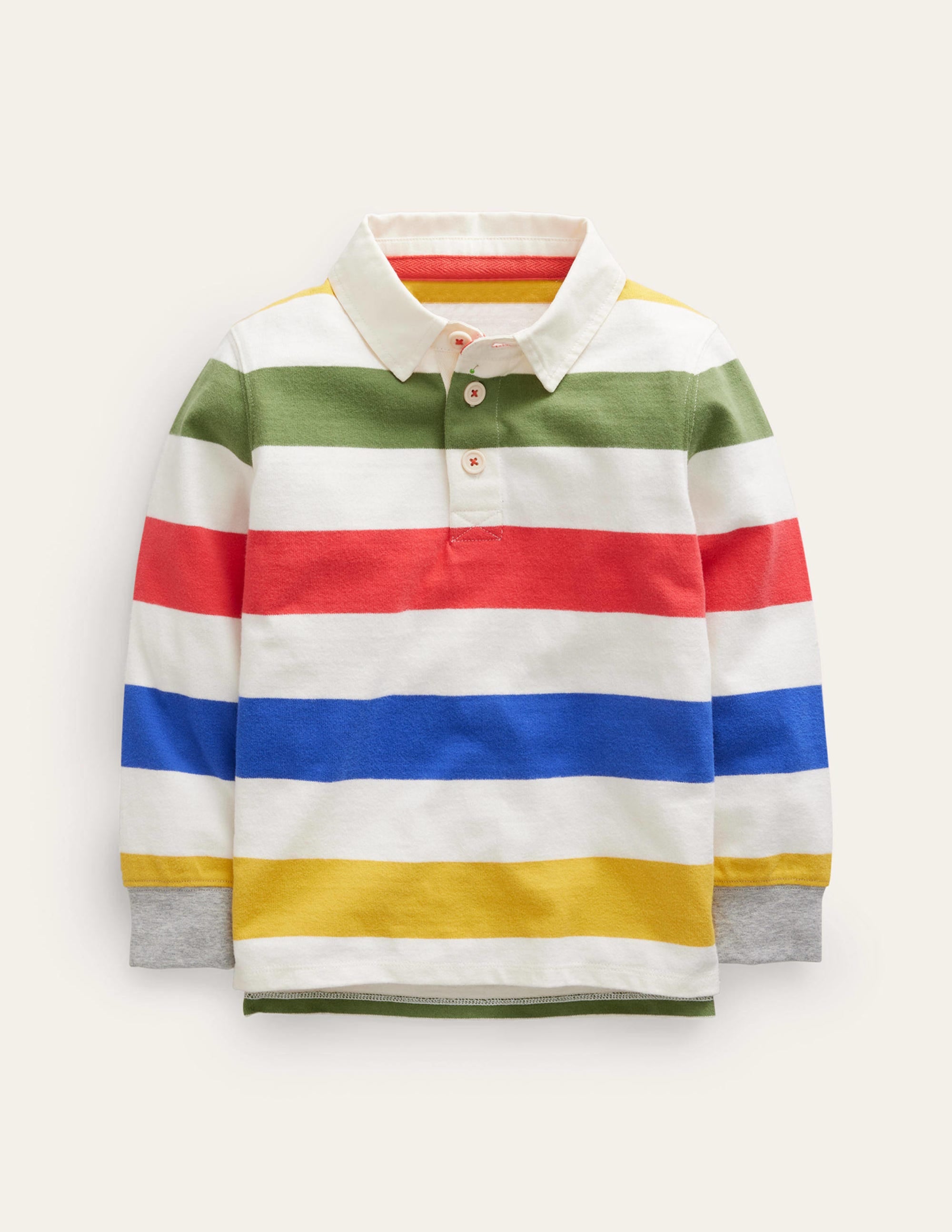 Classic Rugby Shirt-Jam/Blue Heron/Lemon/Safari - Image 1