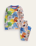 Snug Single Long John Pyjamas-Multi Dogs