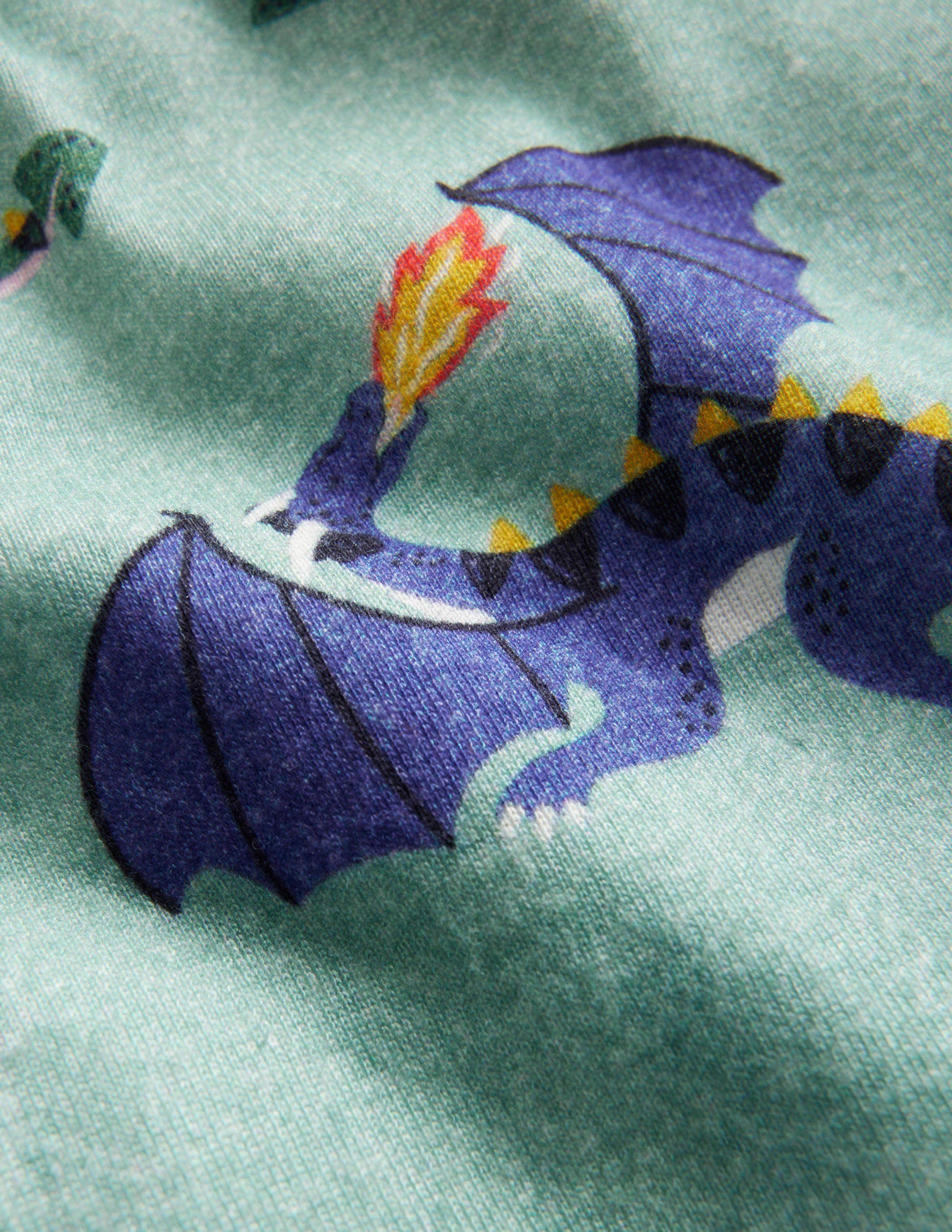 Snug Single Long John Pyjamas-Georgian Blue Dragons-3