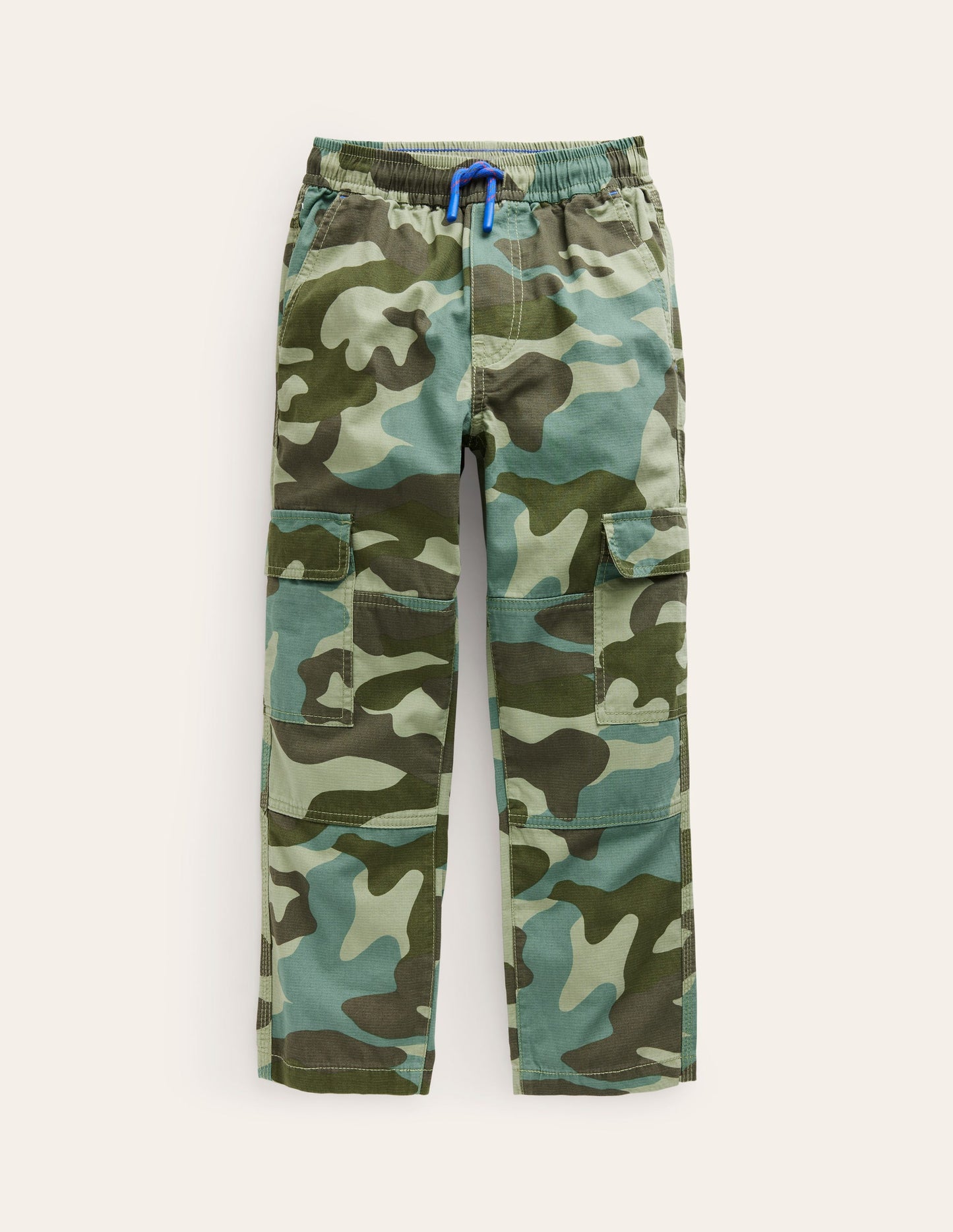 Cargo Pull-on Trousers-Rosemary Green Camo