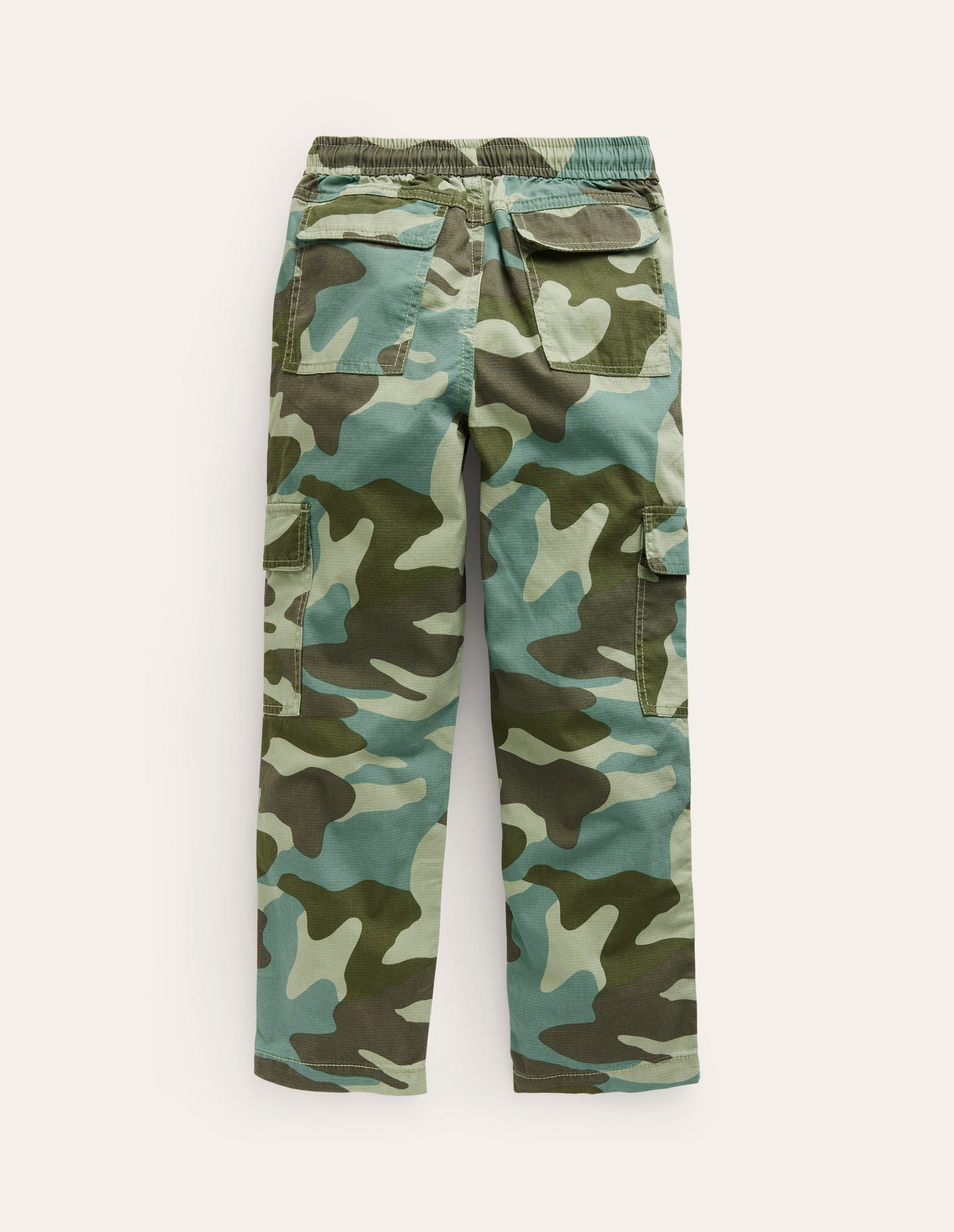 Cargo Pull-on Trousers-Rosemary Green Camo