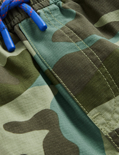 Cargo Pull-on Trousers-Rosemary Green Camo-3
