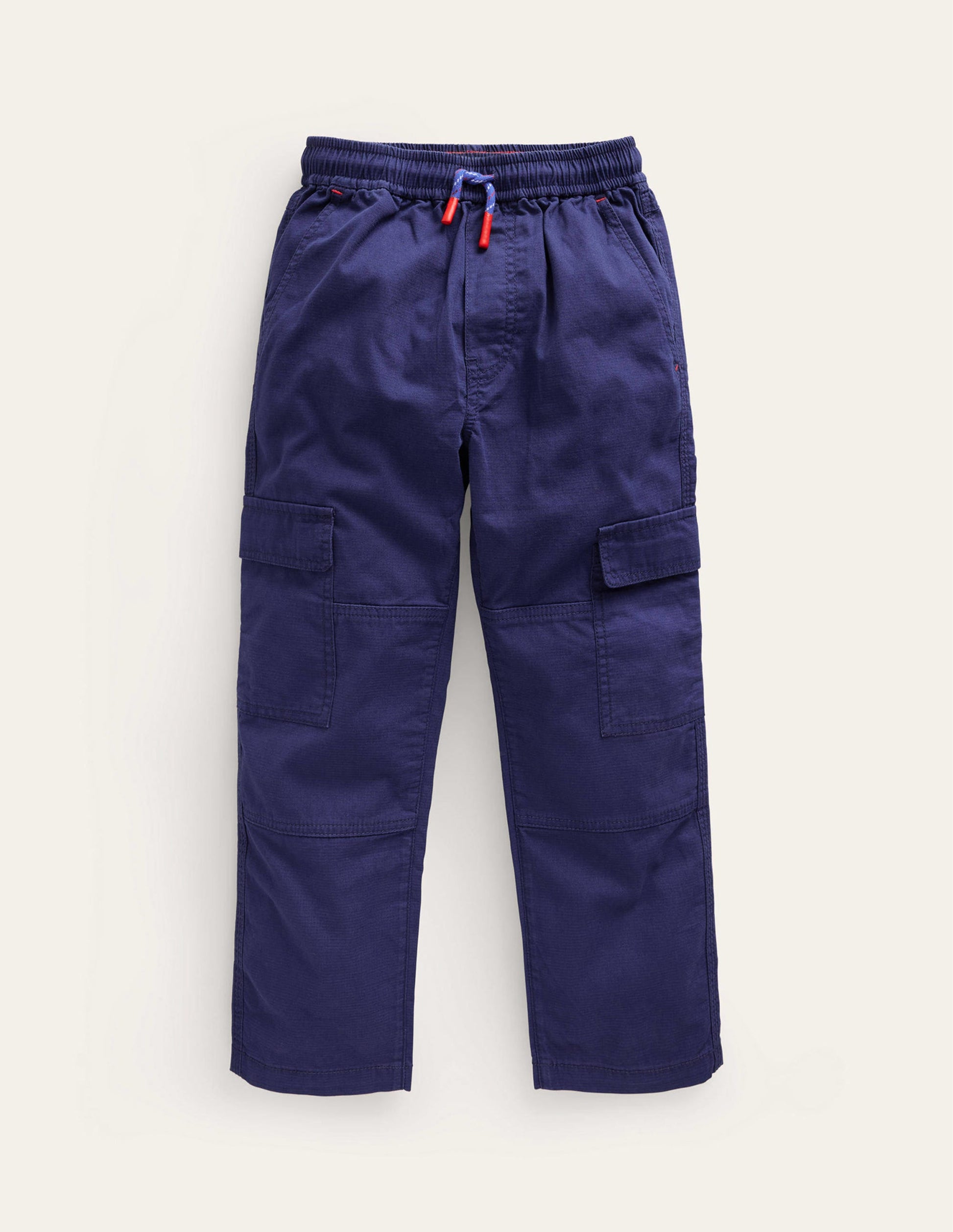 Cargo Pull-on Trousers-College Navy-1