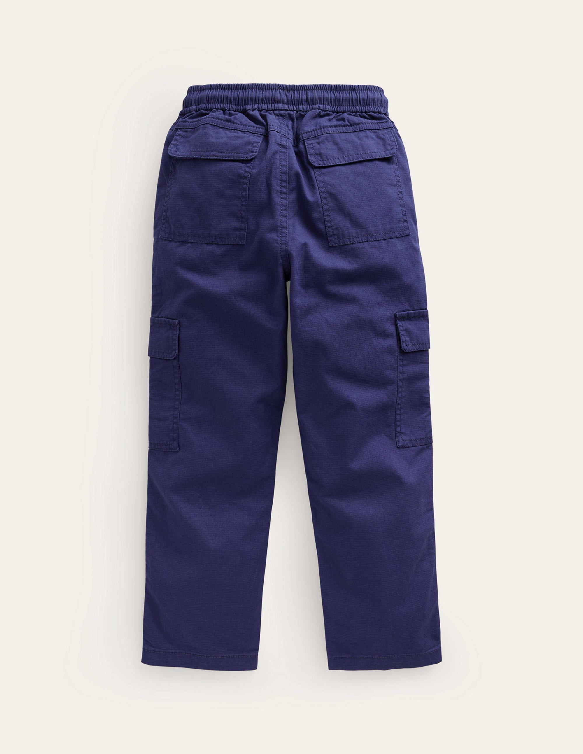 Cargo Pull-on Trousers-College Navy - Image 2