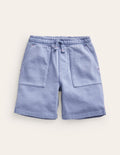 Garment Dye Shorts-Dusty Blue