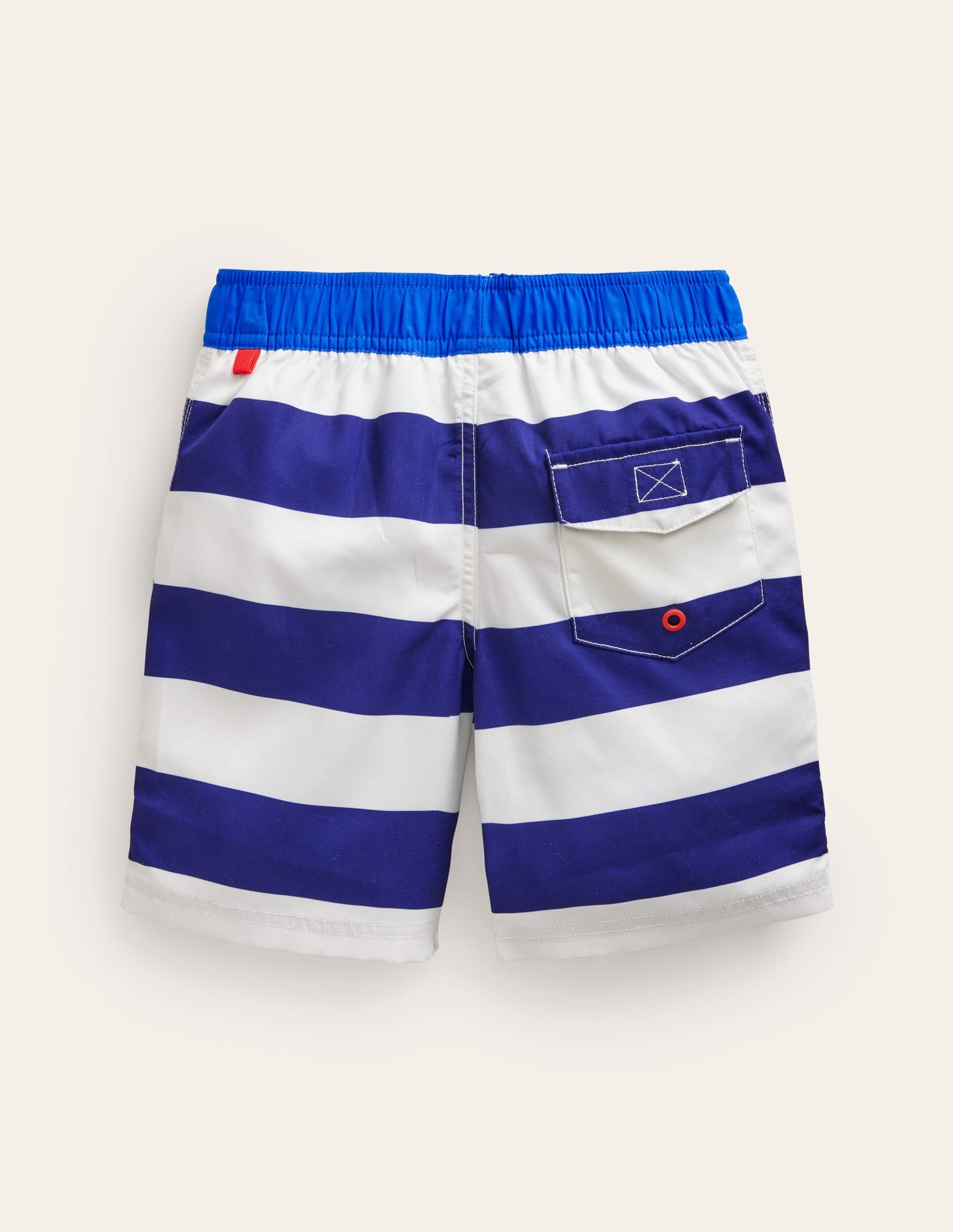 Board Shorts-College Navy /Ivory Stripe