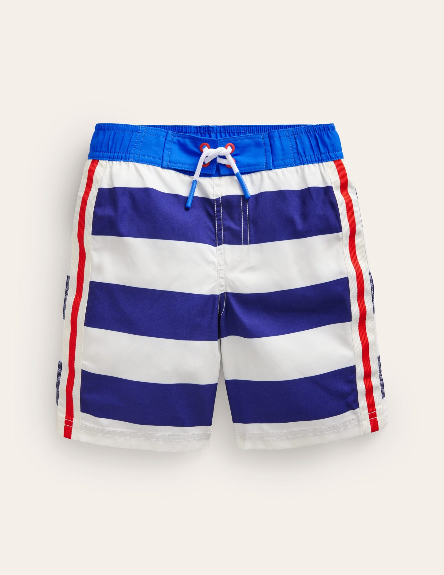 Board Shorts-College Navy /Ivory Stripe