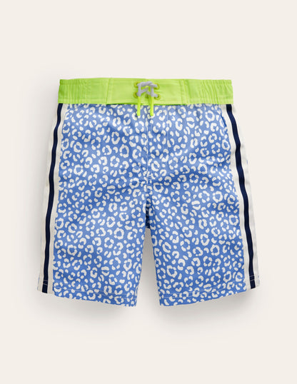 Board Shorts-Blue Leopard-1