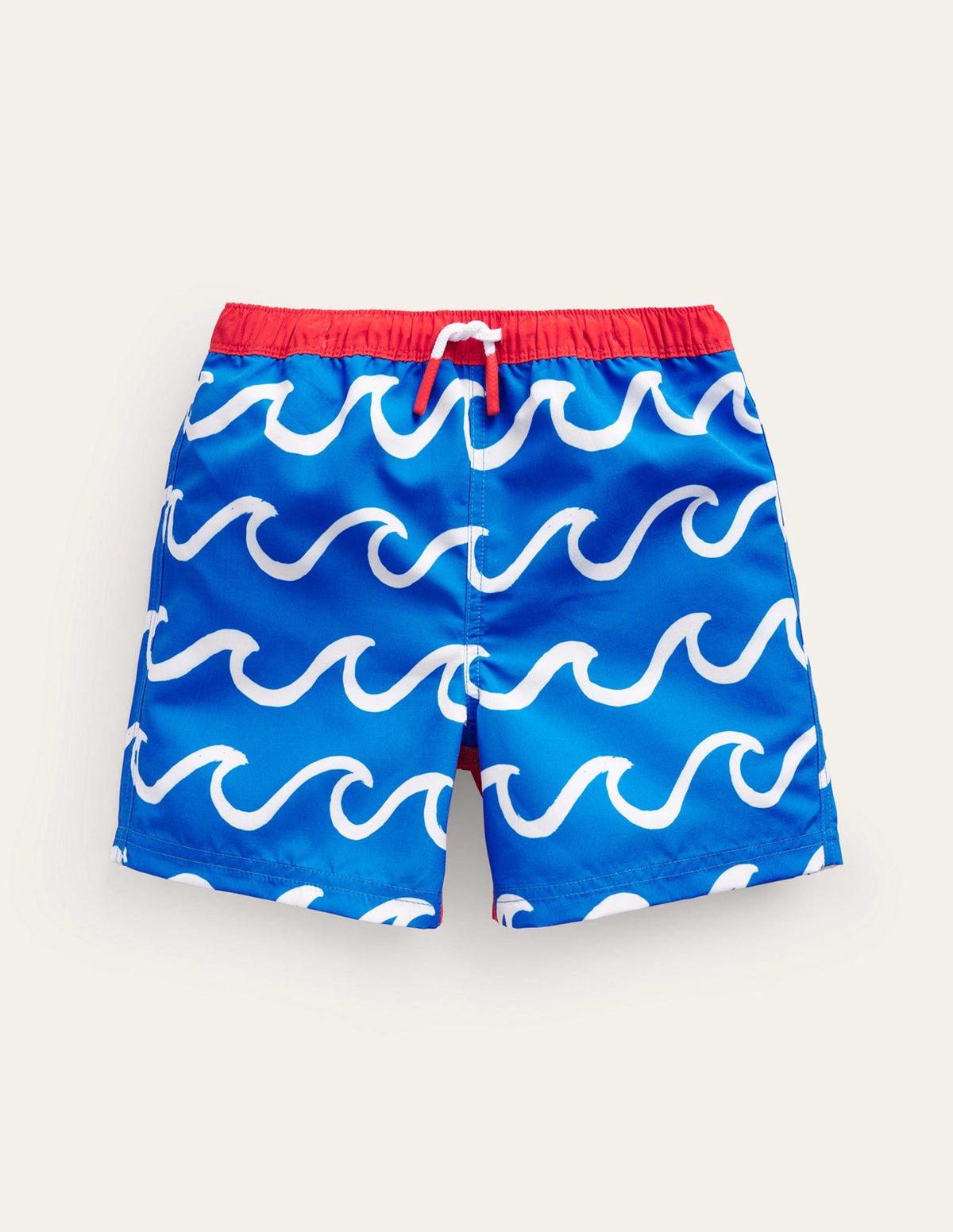Swim Shorts-Greek Blue Shark Wave-1