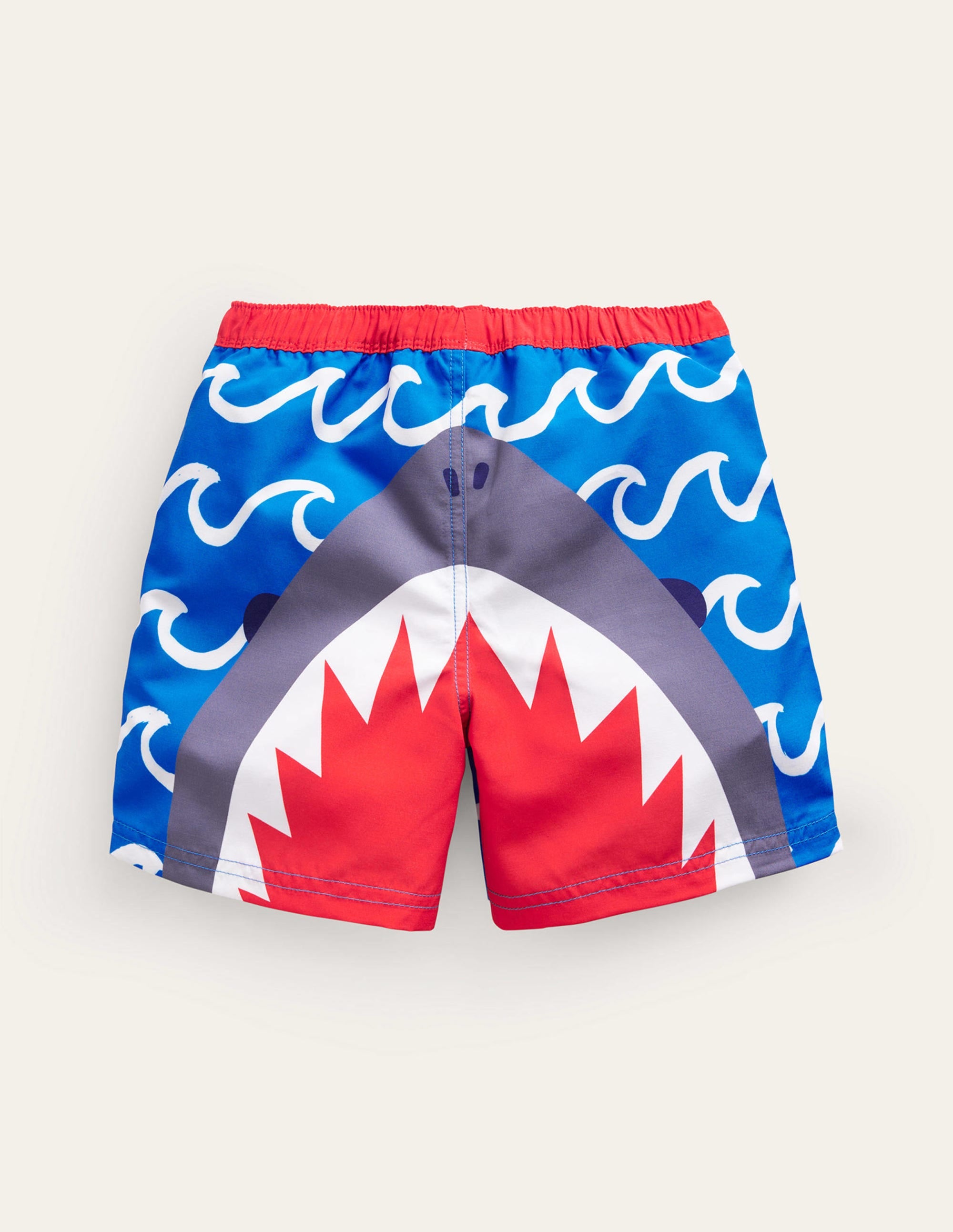 Swim Shorts-Greek Blue Shark Wave - Image 2