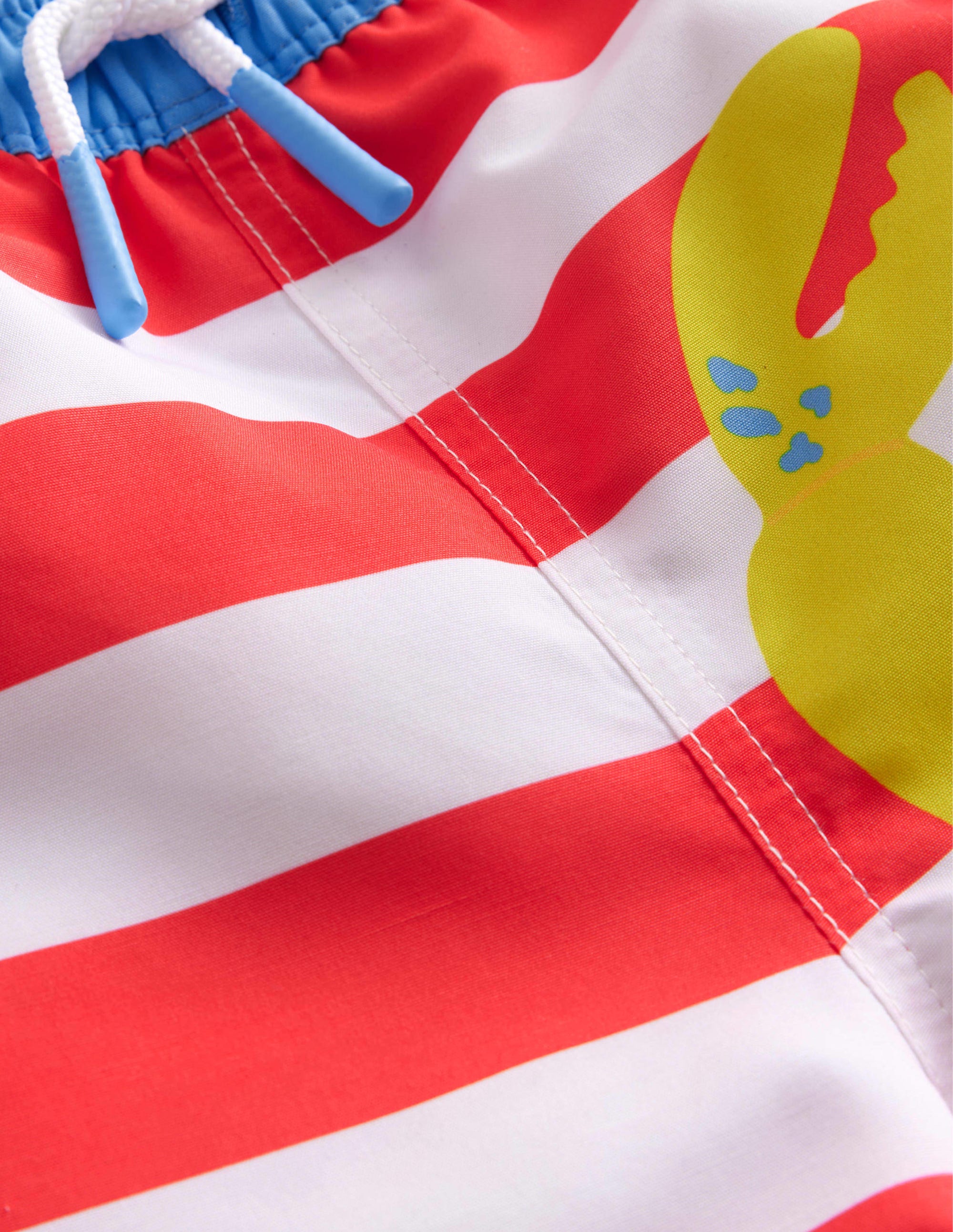 Swim Shorts-Red and White Crab - Image 3