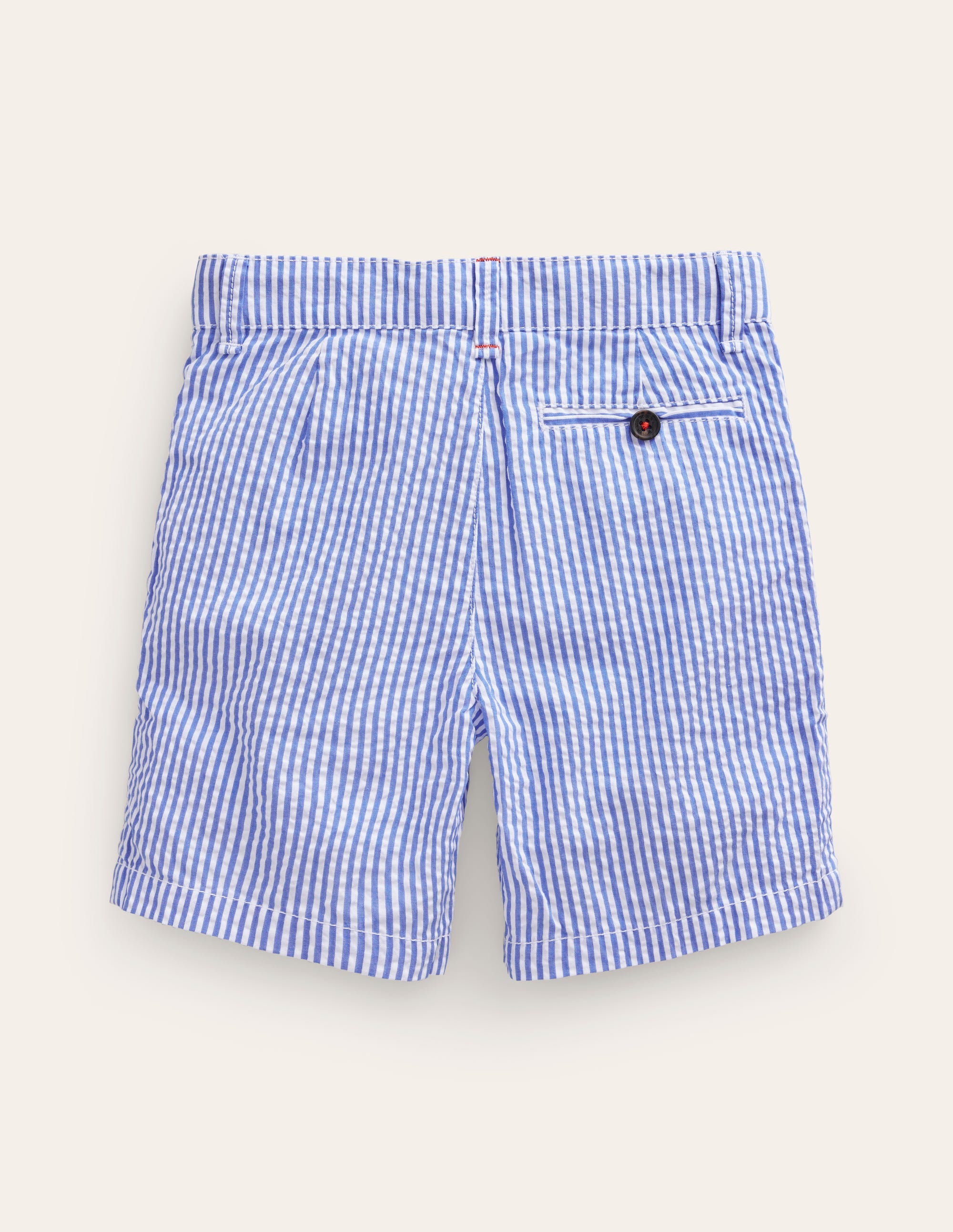 Seersucker Shorts-Vintage Blue / Ivory Stripe - Image 2