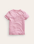 Washed Slub T-shirt-Sugared Almond Pink
