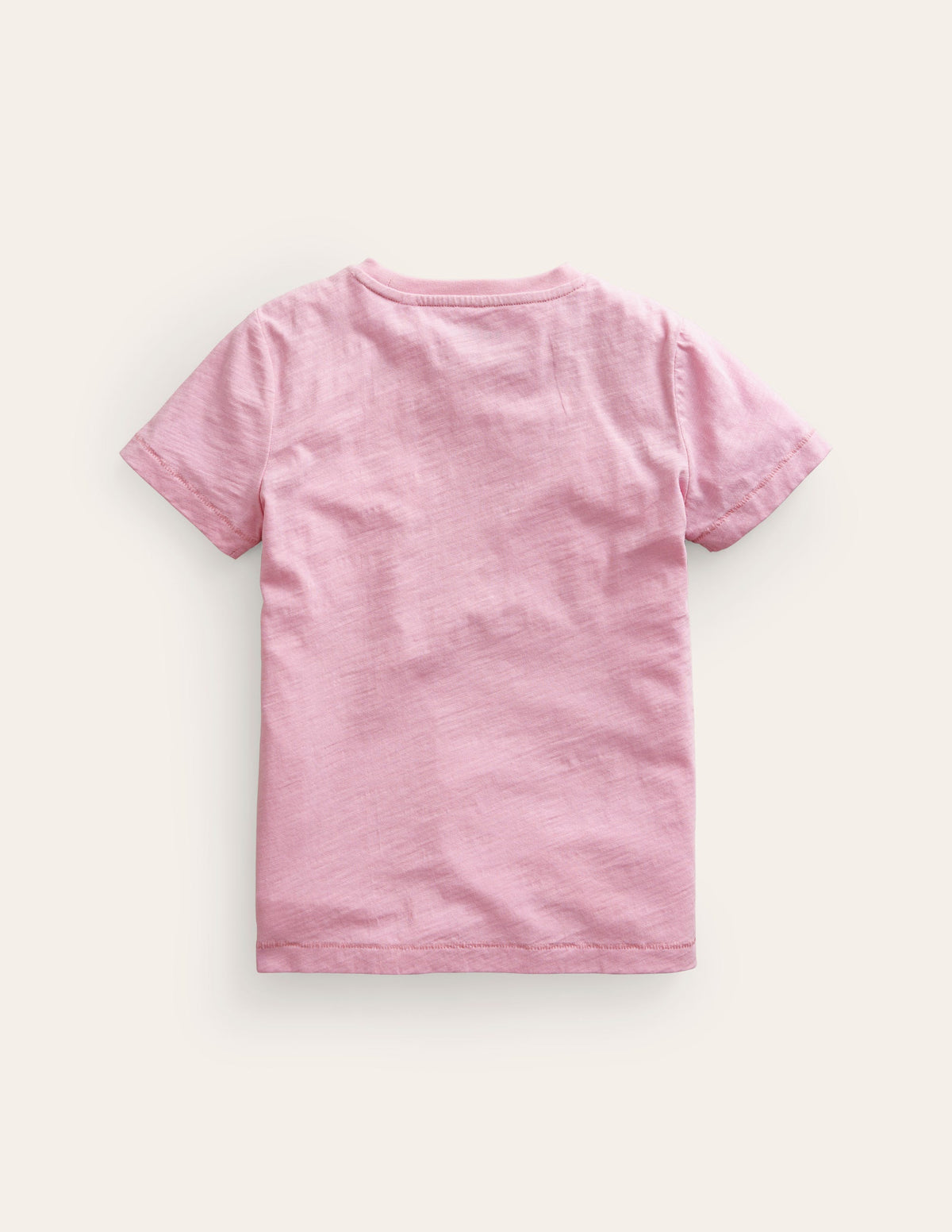 Washed Slub T-shirt-Sugared Almond Pink - Image 2