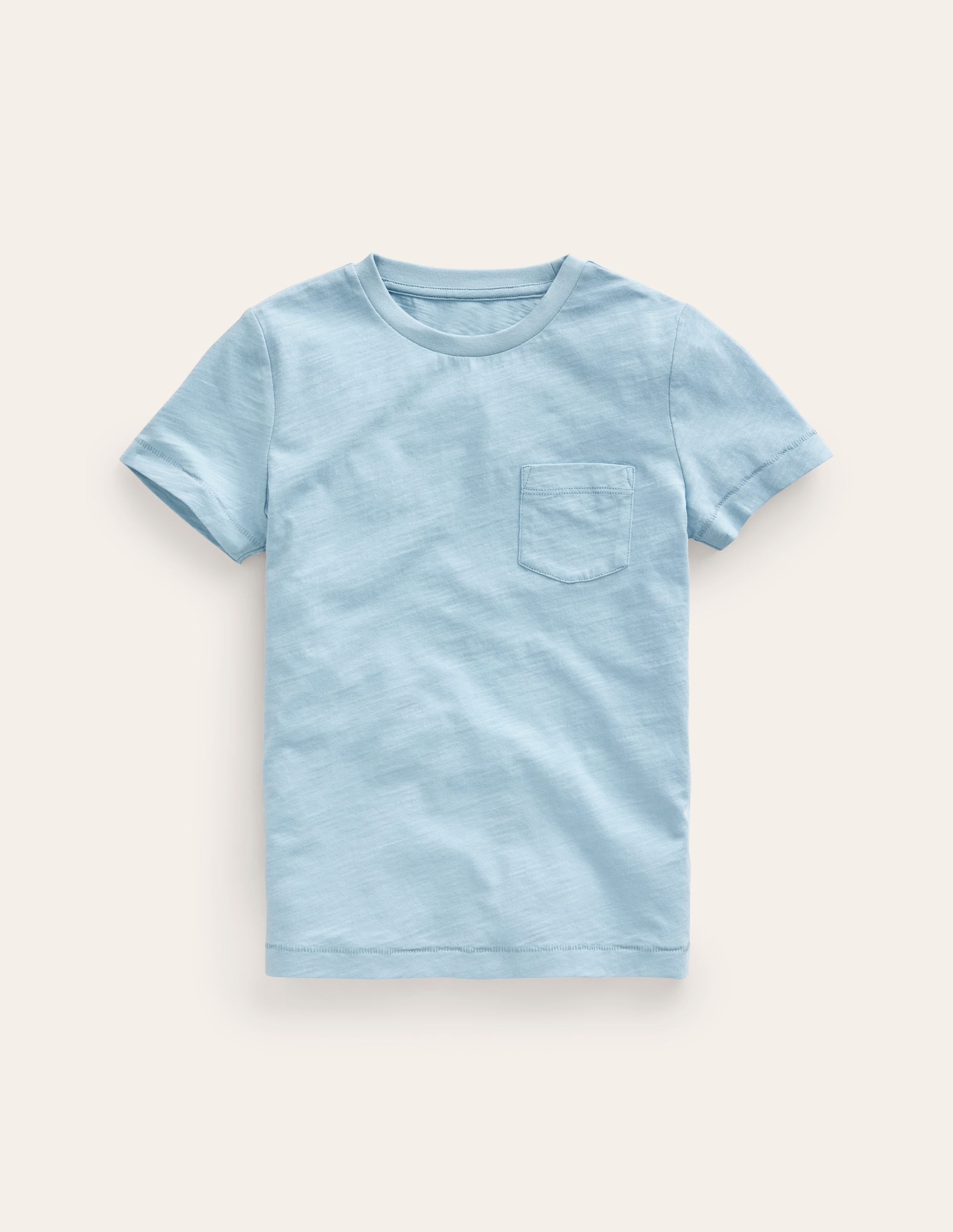 Washed Slub T-shirt-Vintage Blue - Image 1
