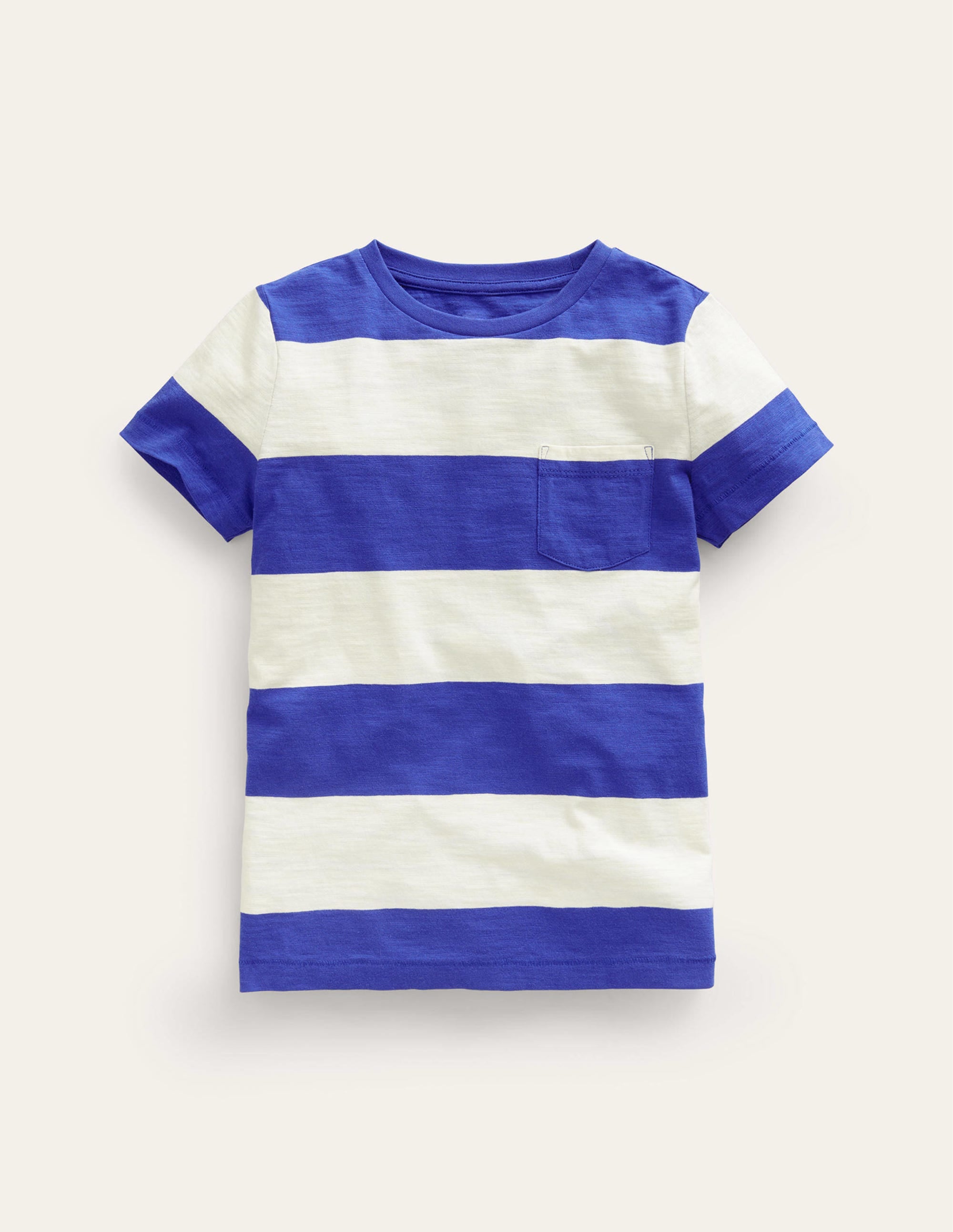Washed Slub T-shirt-Wisteria Blue/Ivory - Image 1