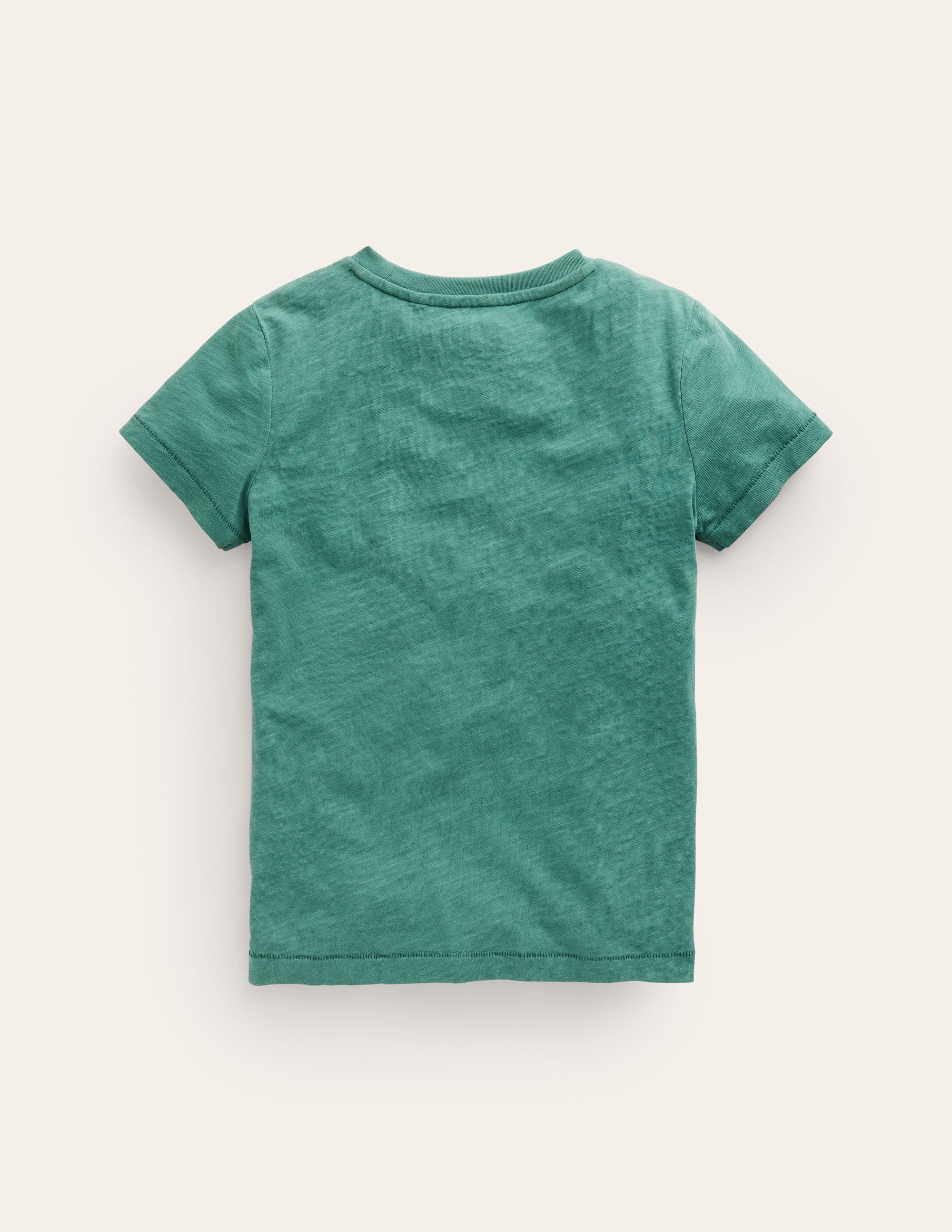 Washed Slub T-shirt-Spruce Green - Image 2