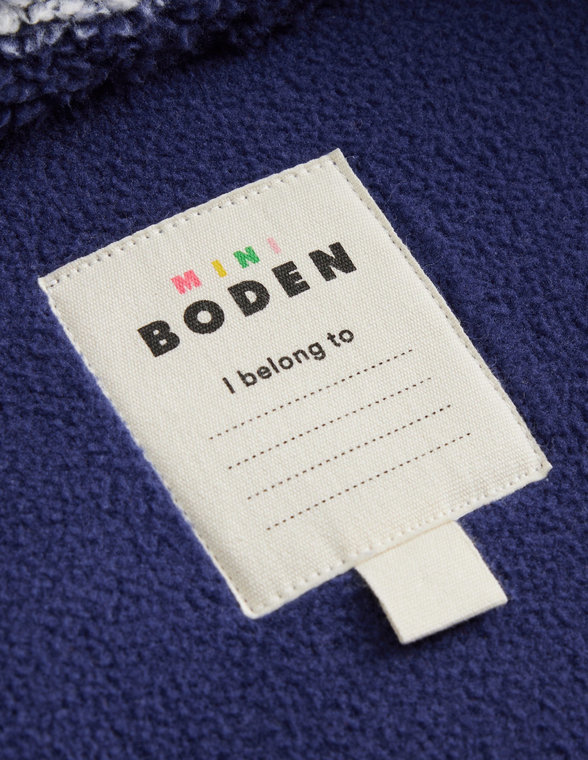 Cosy Windproof Fleece-College Navy / Ivory Stripe-4