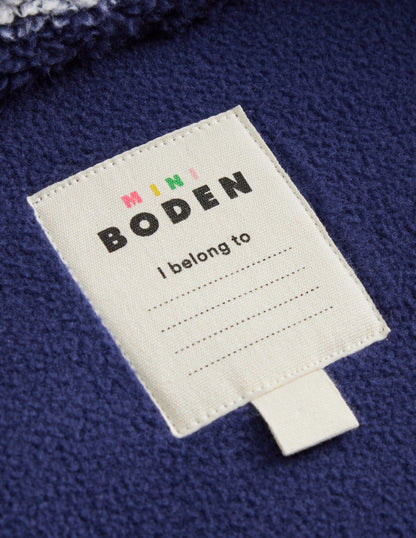 Cosy Windproof Fleece-College Navy / Ivory Stripe-4