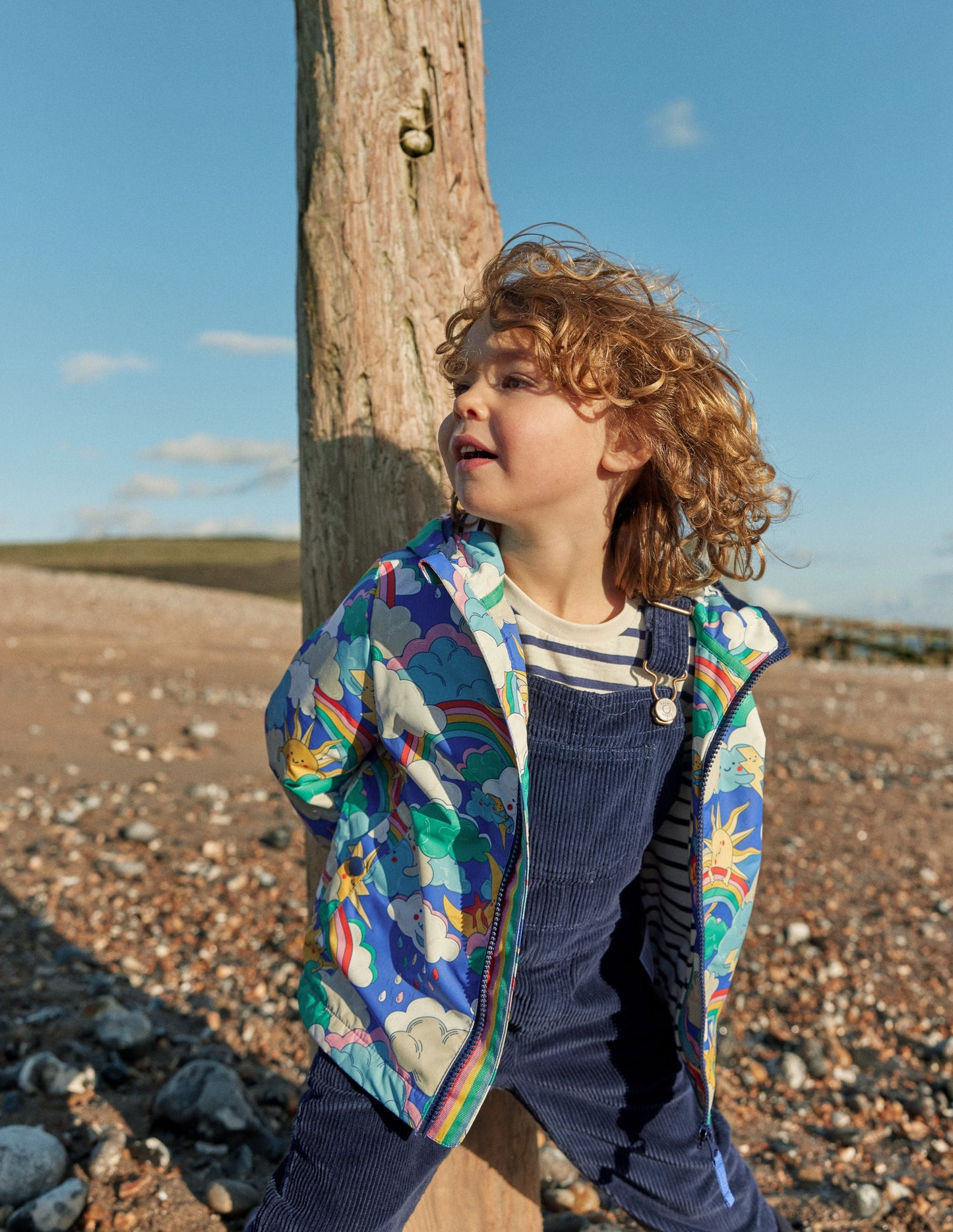 Cord Utility Dungarees-College Navy